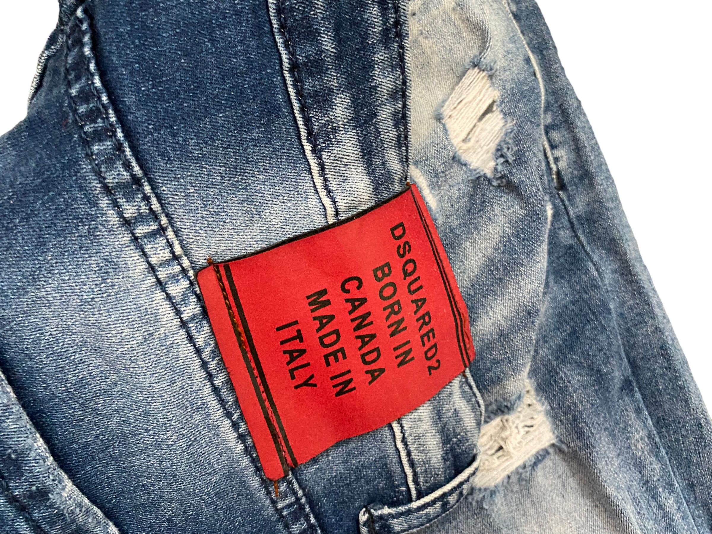 Dsquared2 Paint splattered slim fit distressed jeans Dsquared2 Size US 32 / EU 48 - 6 Thumbnail