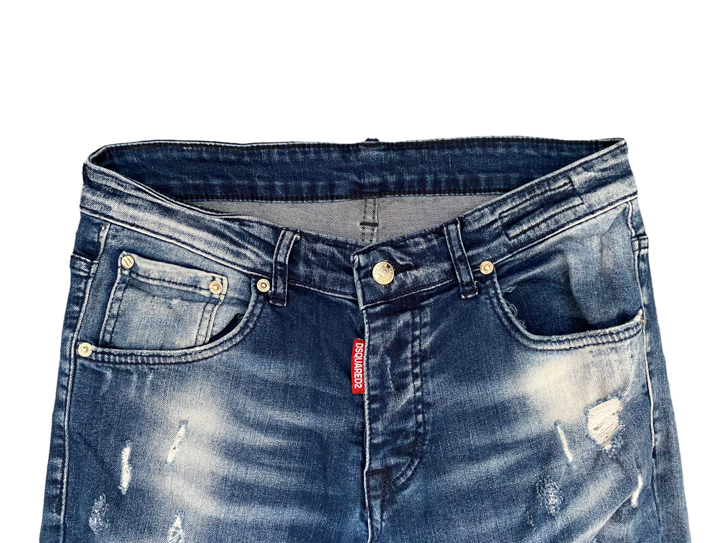 Dsquared2 Paint splattered slim fit distressed jeans Dsquared2 Size US 32 / EU 48 - 4 Thumbnail