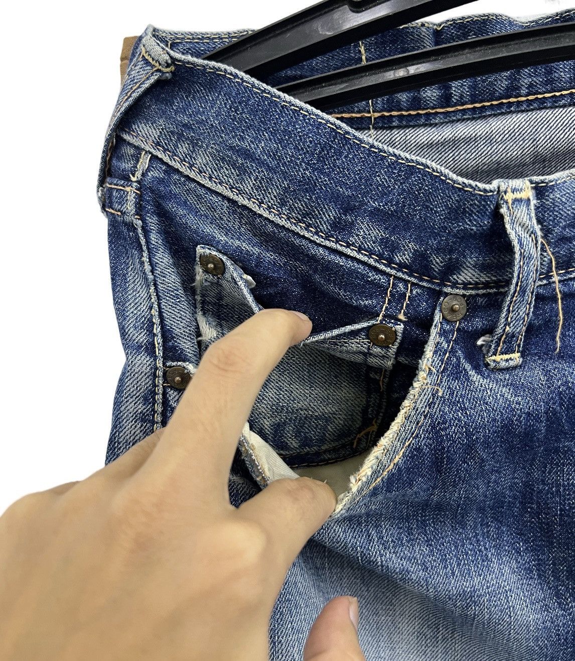 FOB Factory × Japanese Brand F.O.B Factory Made In Japan Denim Pants Size US 32 / EU 48 - 6 Thumbnail