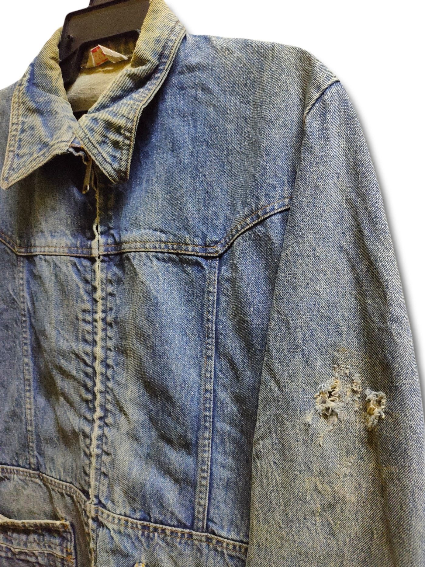 Levi's × Vintage Vintage Distressed Levi's Orange Tag Chore Jacket #0061504 Size US M / EU 48-50 / 2 - 3 Thumbnail