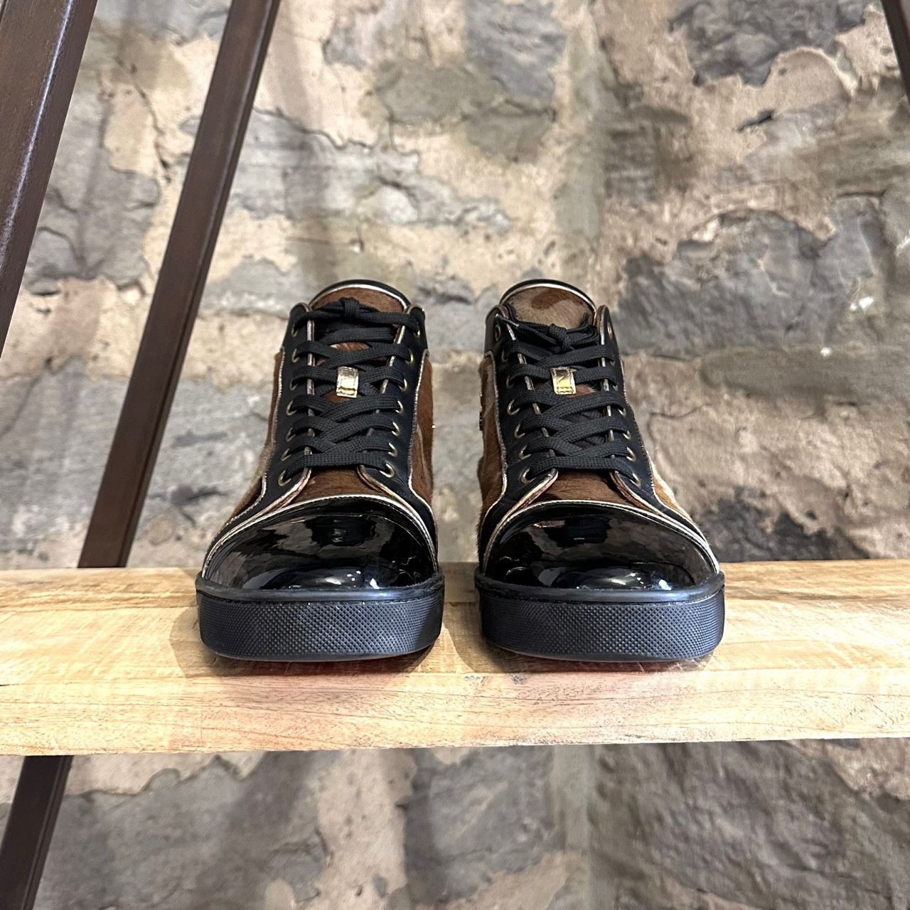 Christian Louboutin Christian Louboutin Black Pony Hair Rantus Orlato Sneakers Size US 10.5 / EU 43-44 - 3 Thumbnail