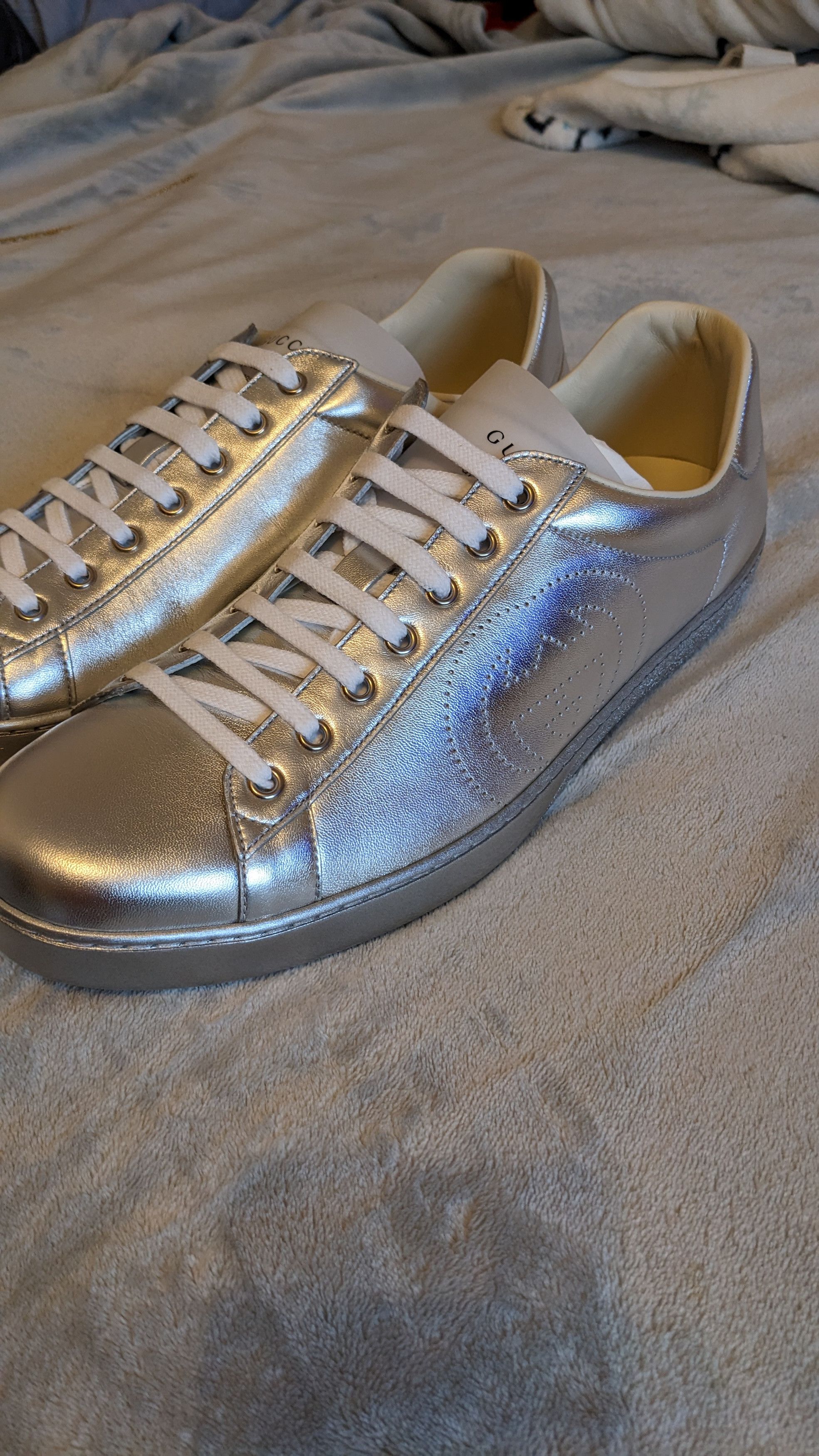 Gucci Gucci Silver Aces Size US 12 / EU 45 - 6 Thumbnail