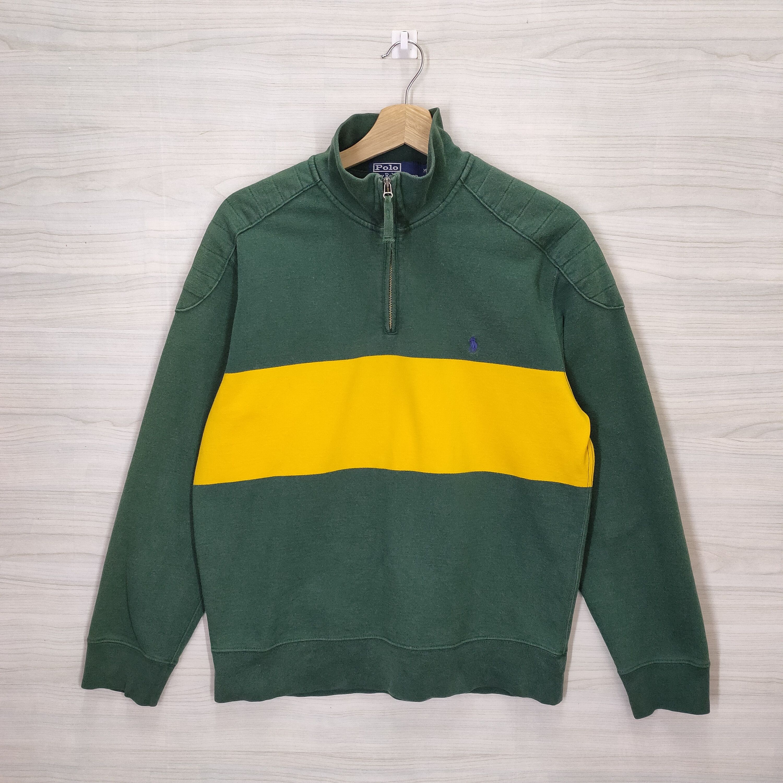 Polo Ralph Lauren Vintage Polo Ralph Lauren Quarter Zip Sweater Size US M / EU 48-50 / 2 - 1 Thumbnail