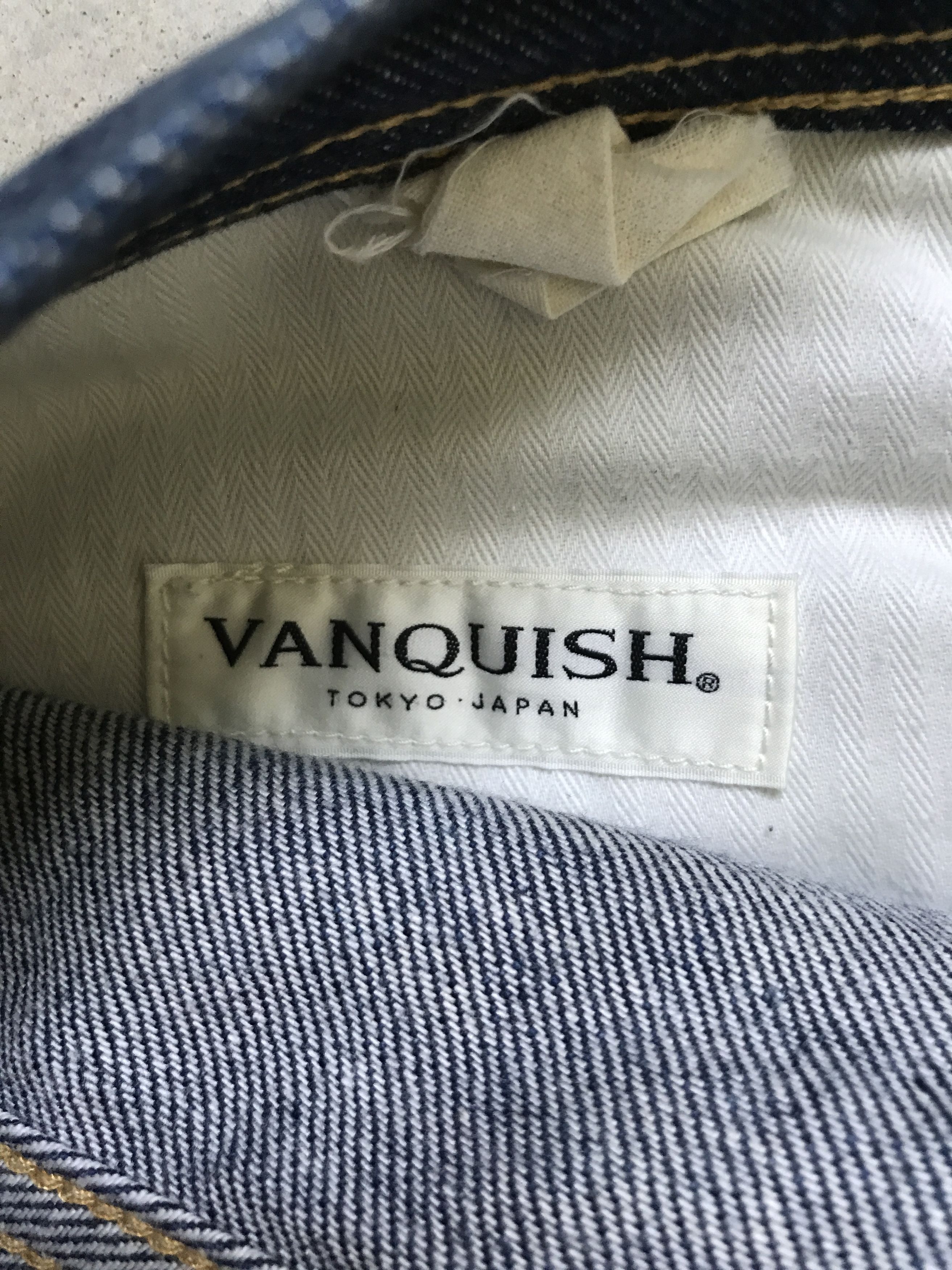 Designer D74 VANQUISH X RYO ISHIKAWA Japan Painter Distressed Denim Size US 32 / EU 48 - 15 Thumbnail