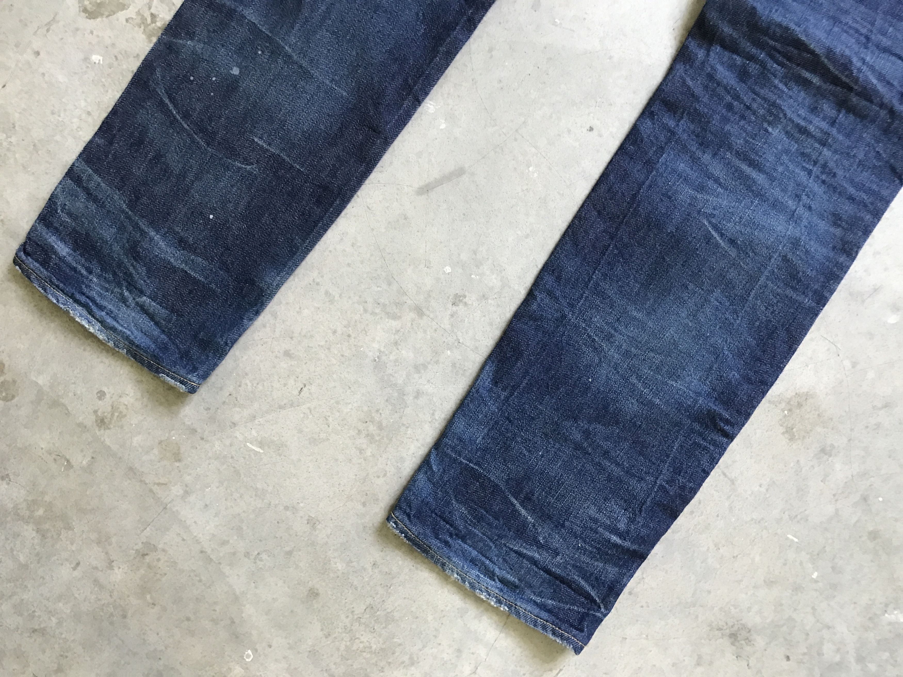 Designer D74 VANQUISH X RYO ISHIKAWA Japan Painter Distressed Denim Size US 32 / EU 48 - 13 Thumbnail