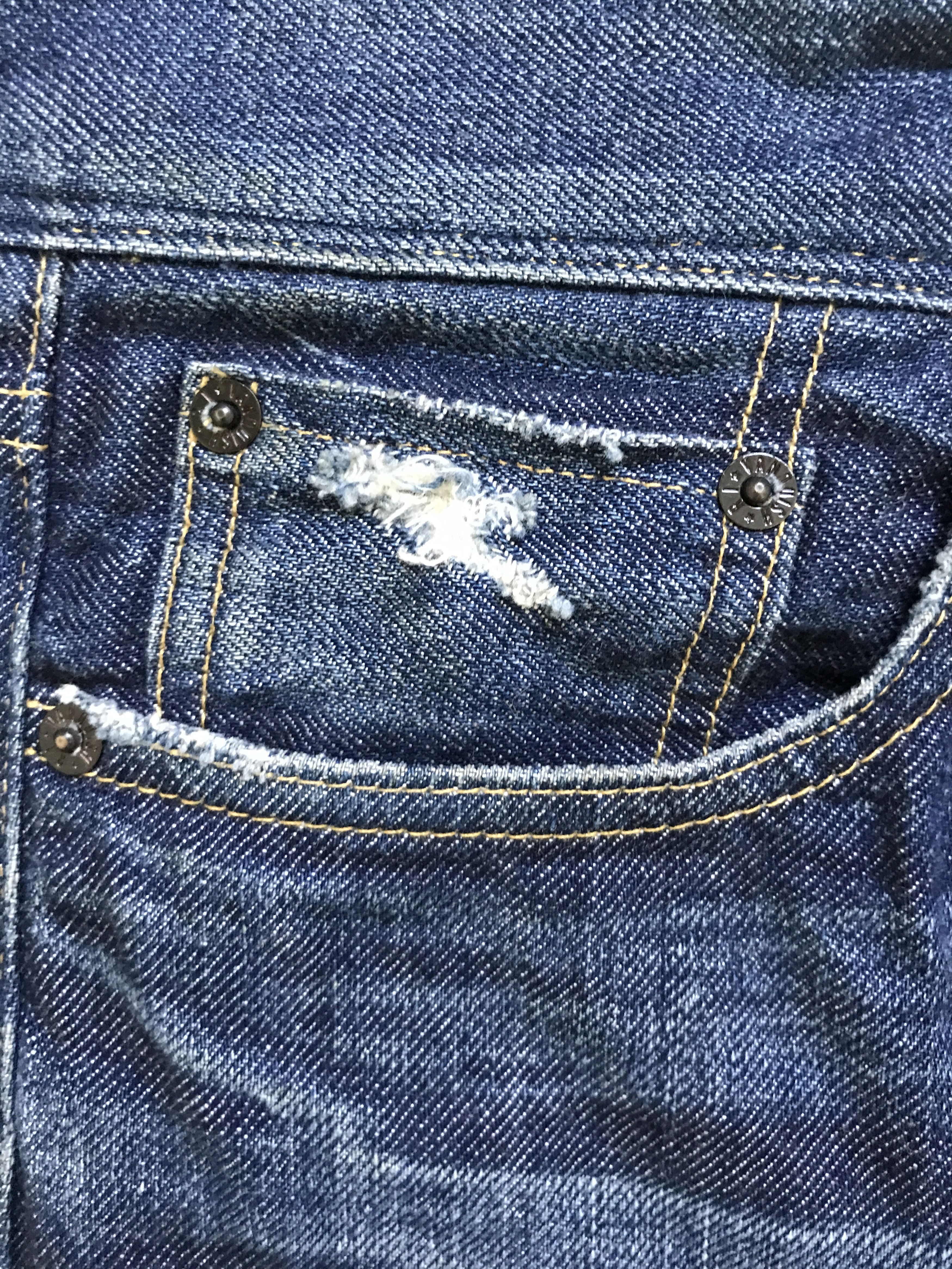 Designer D74 VANQUISH X RYO ISHIKAWA Japan Painter Distressed Denim Size US 32 / EU 48 - 9 Thumbnail
