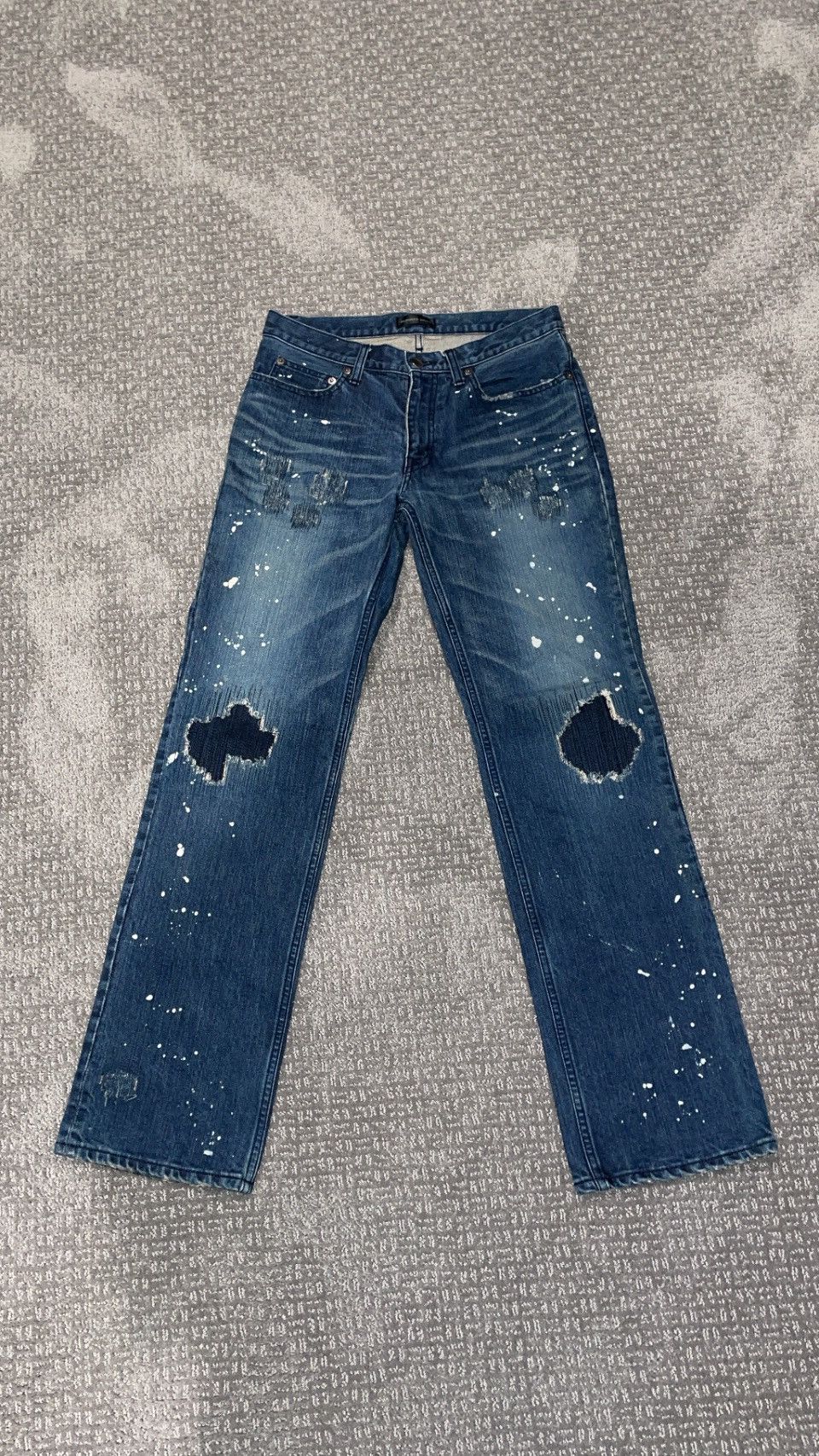 Number (N)ine Number Nine Paint Splatter Jeans | Grailed