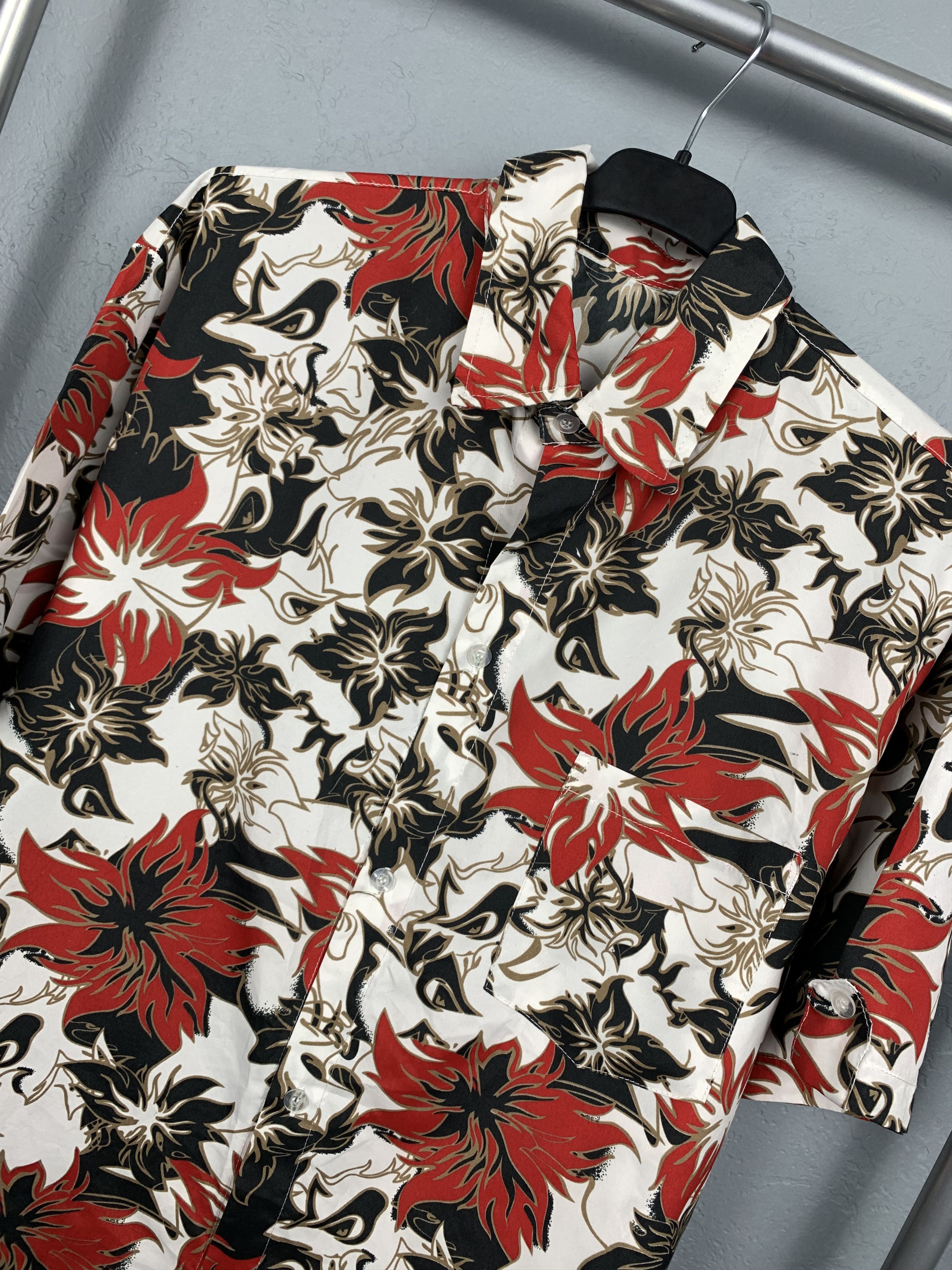 Other Vintage Hawaiian Shirt Full Printed Flowers Size US L / EU 52-54 / 3 - 2 Thumbnail