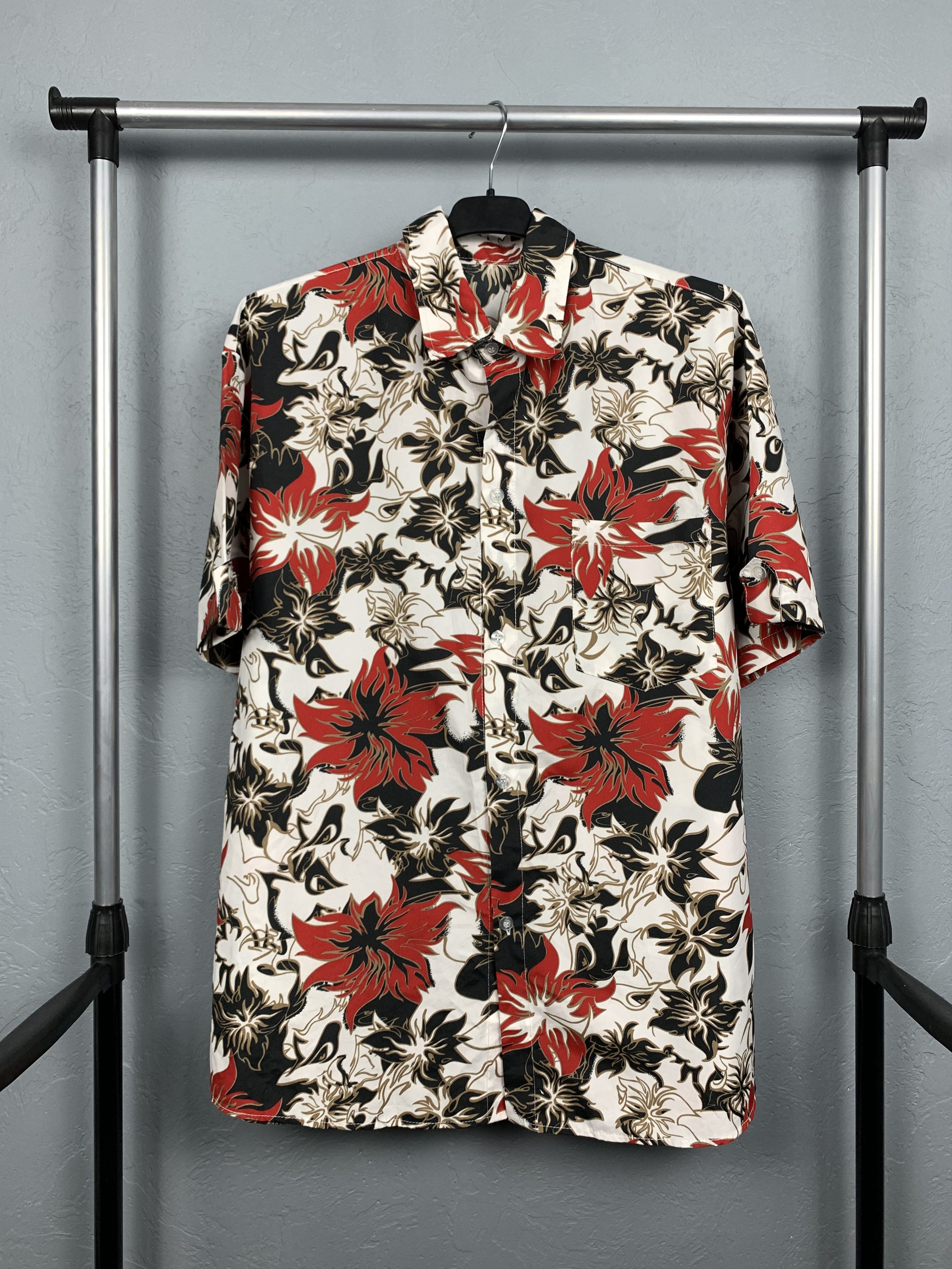 Other Vintage Hawaiian Shirt Full Printed Flowers Size US L / EU 52-54 / 3 - 1 Thumbnail