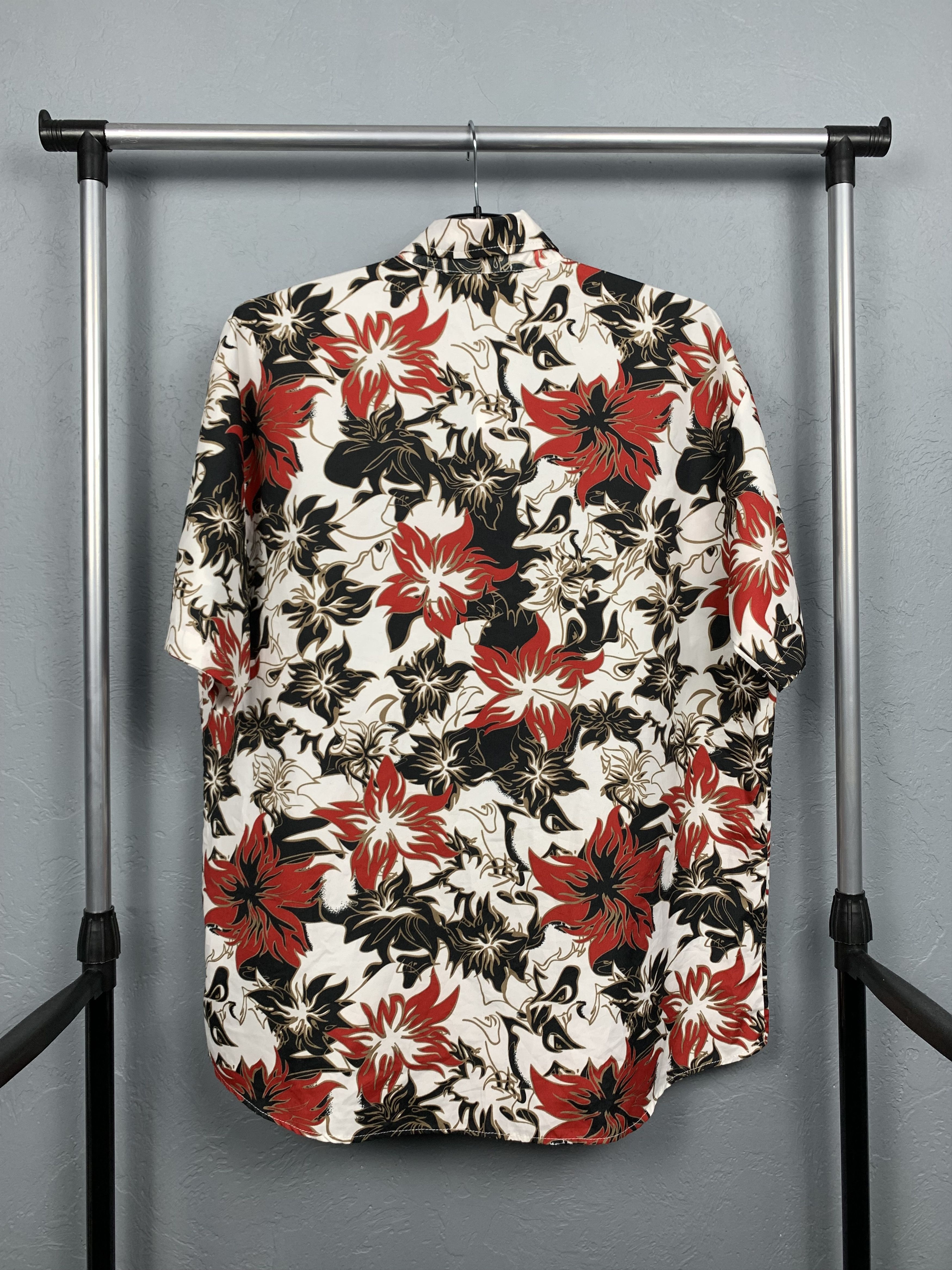 Other Vintage Hawaiian Shirt Full Printed Flowers Size US L / EU 52-54 / 3 - 4 Thumbnail