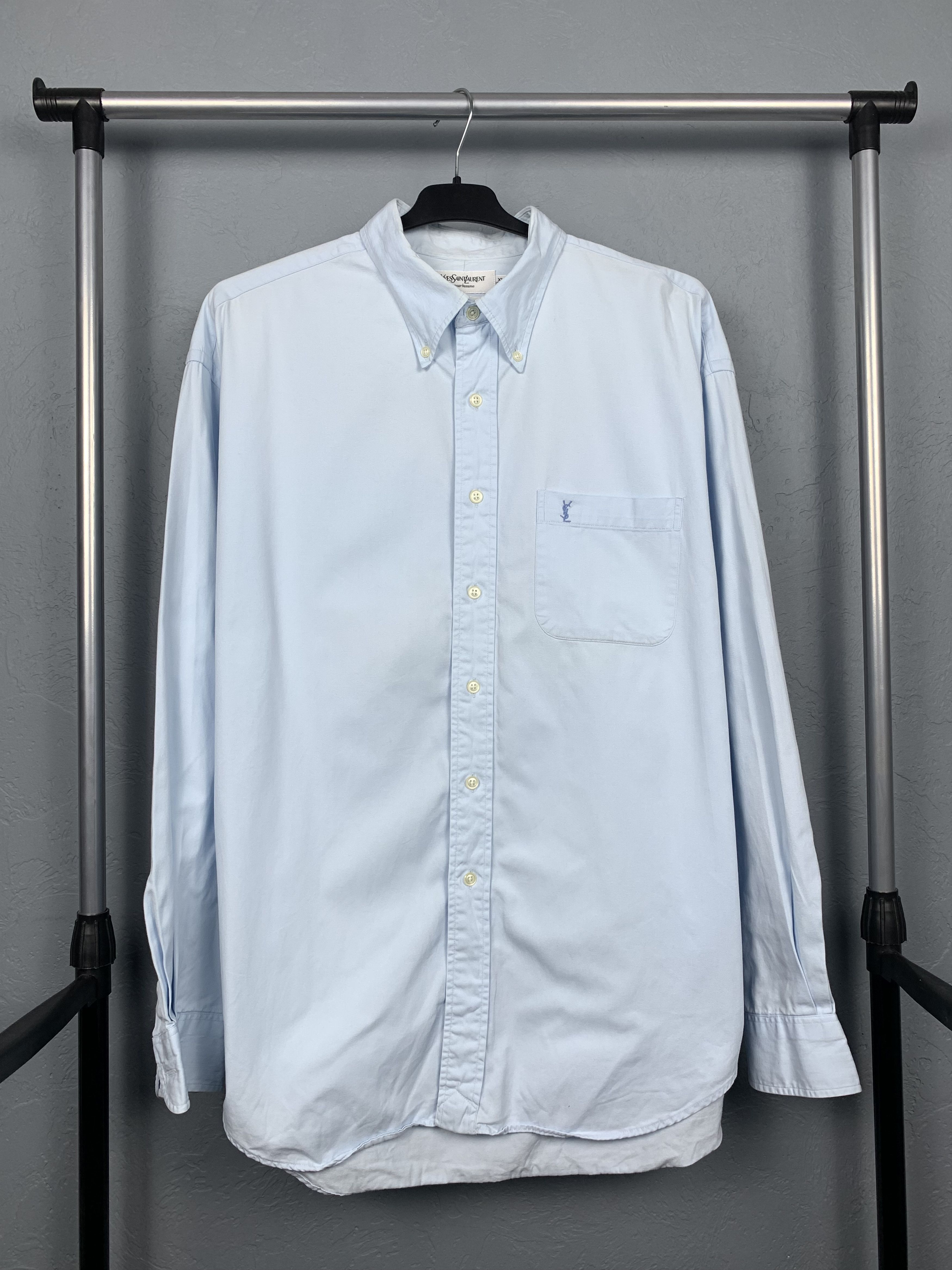 Yves Saint Laurent Yves Saint Laurent YSL mens long sleeve shirt Size US XL / EU 56 / 4 - 1 Thumbnail