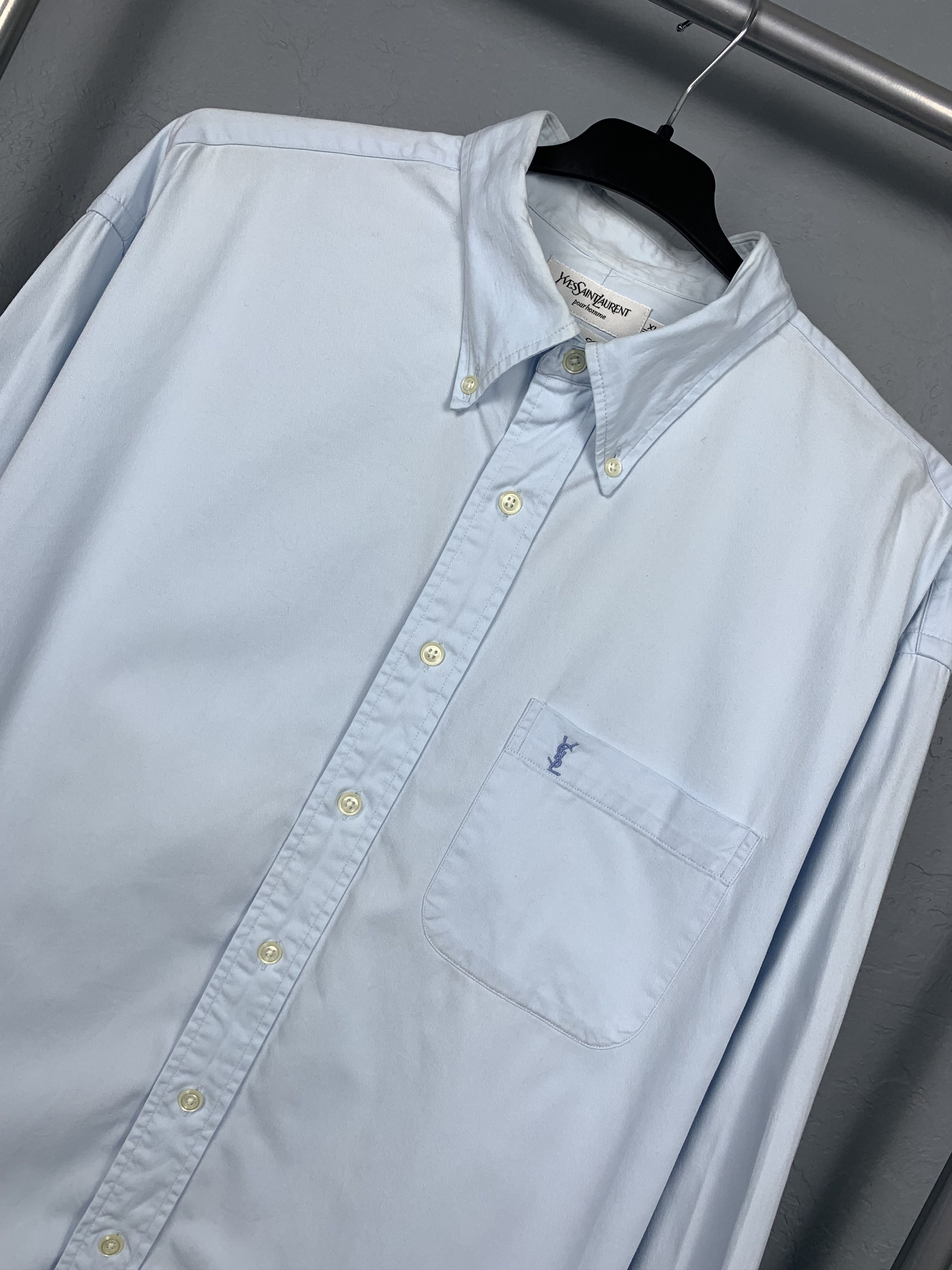 Yves Saint Laurent Yves Saint Laurent YSL mens long sleeve shirt Size US XL / EU 56 / 4 - 2 Thumbnail