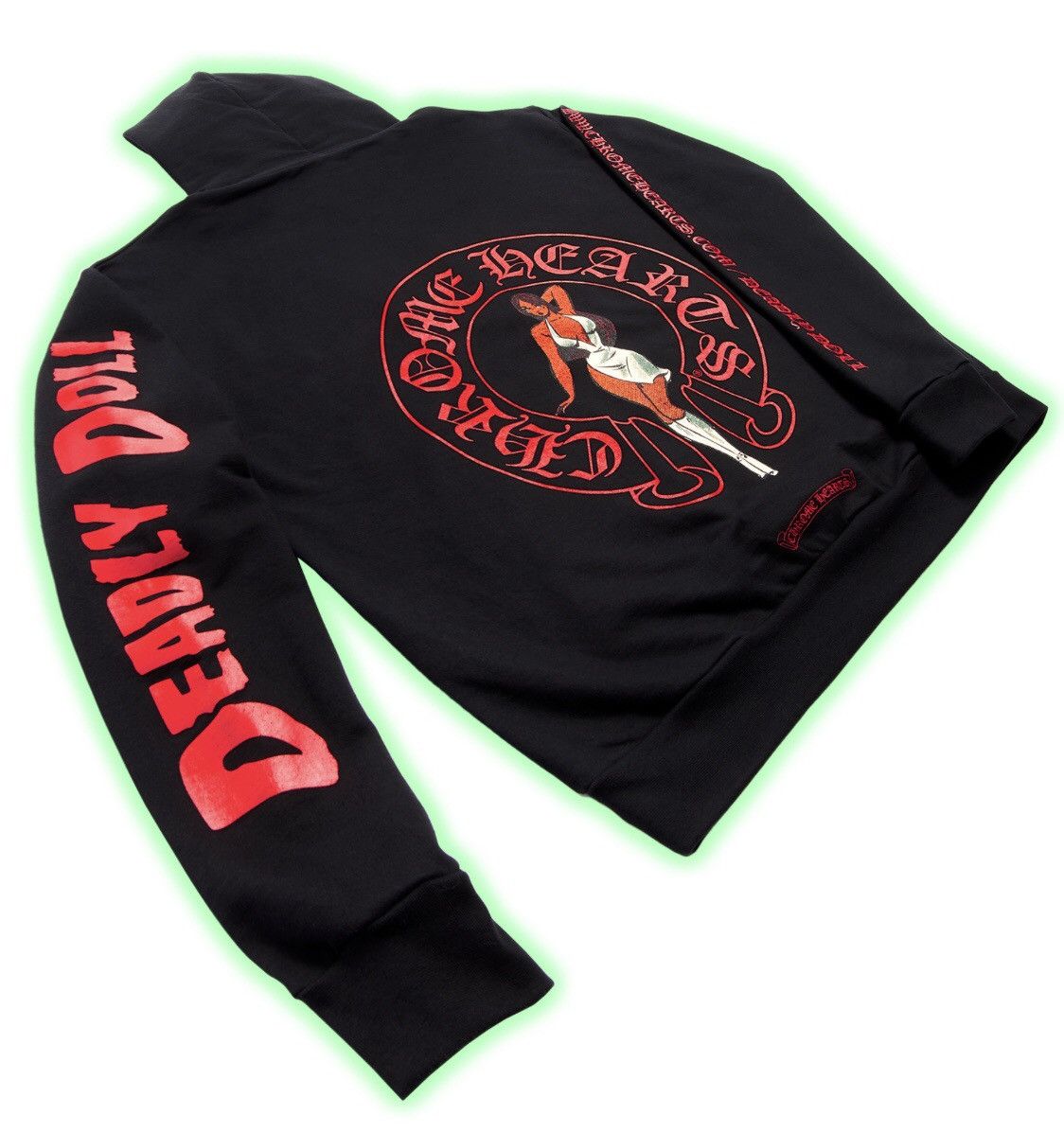 Chrome Hearts Chrome Hearts x Deadly Doll Hoodie Black Grailed