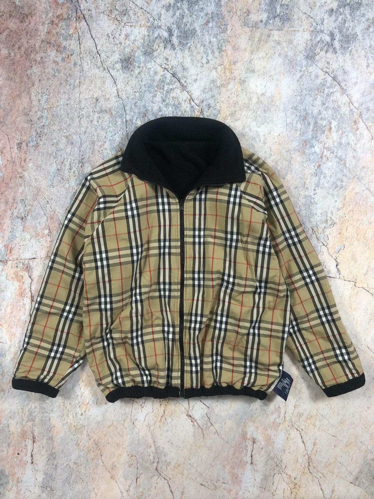 Burberry Burberry nova check plated reversible bomber jacket fleece Size US XL / EU 56 / 4 - 2 Thumbnail
