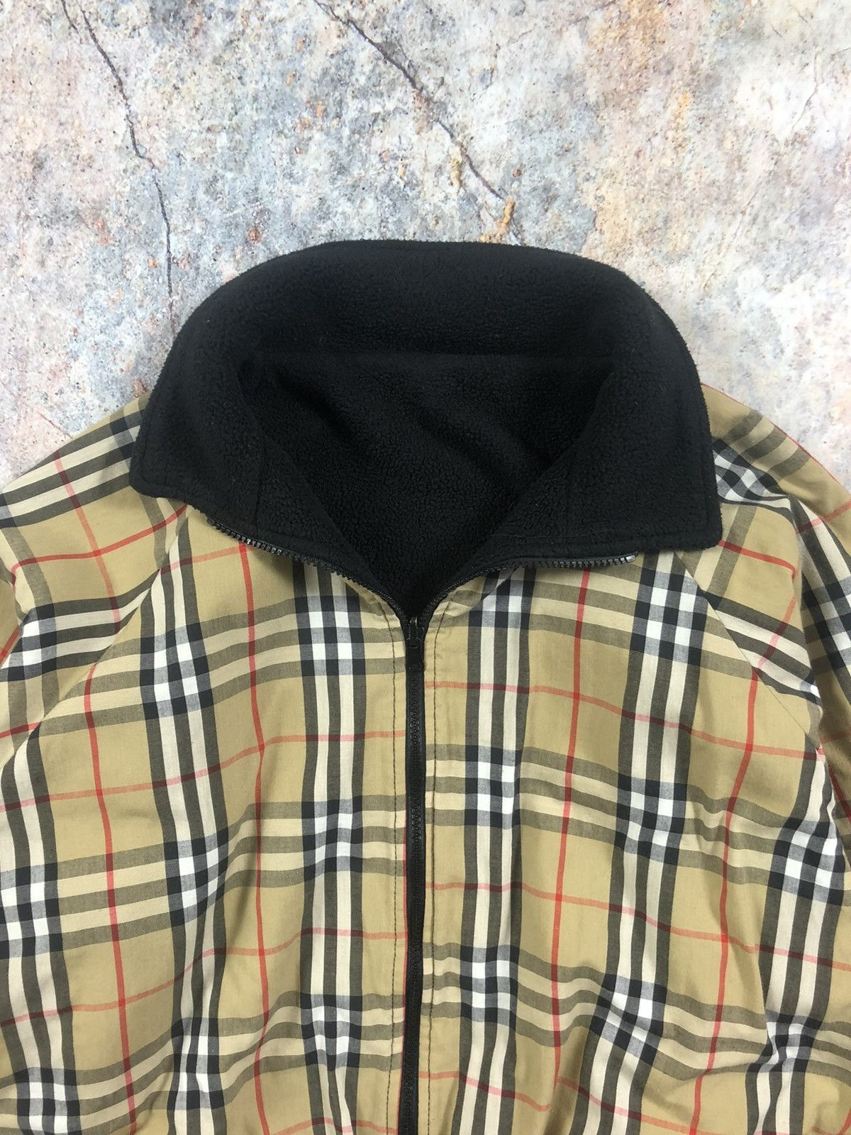Burberry Burberry nova check plated reversible bomber jacket fleece Size US XL / EU 56 / 4 - 11 Thumbnail