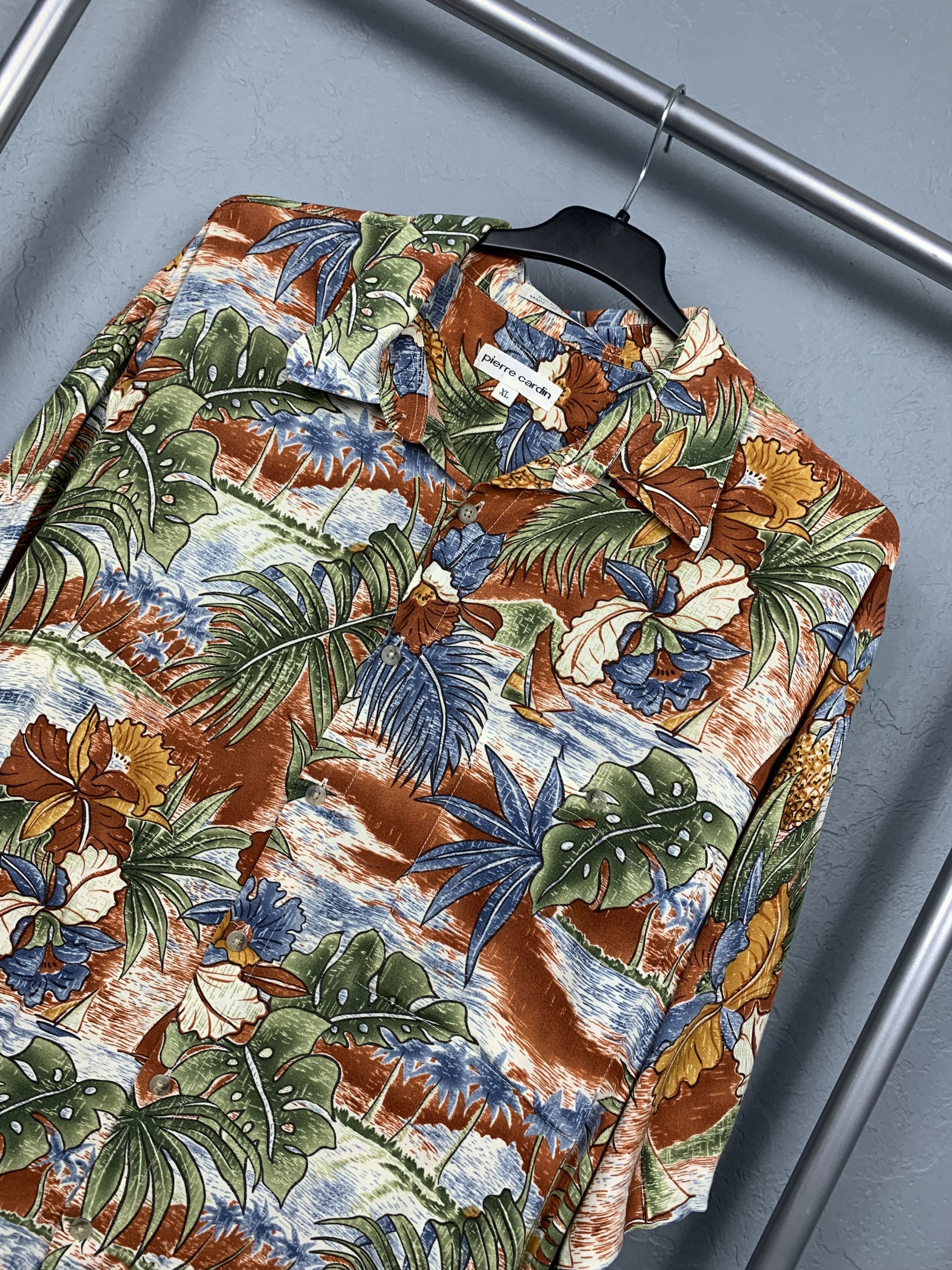 Pierre Cardin Pierre Cardin Vintage Hawaiian Shirt Size US XL / EU 56 / 4 - 2 Thumbnail