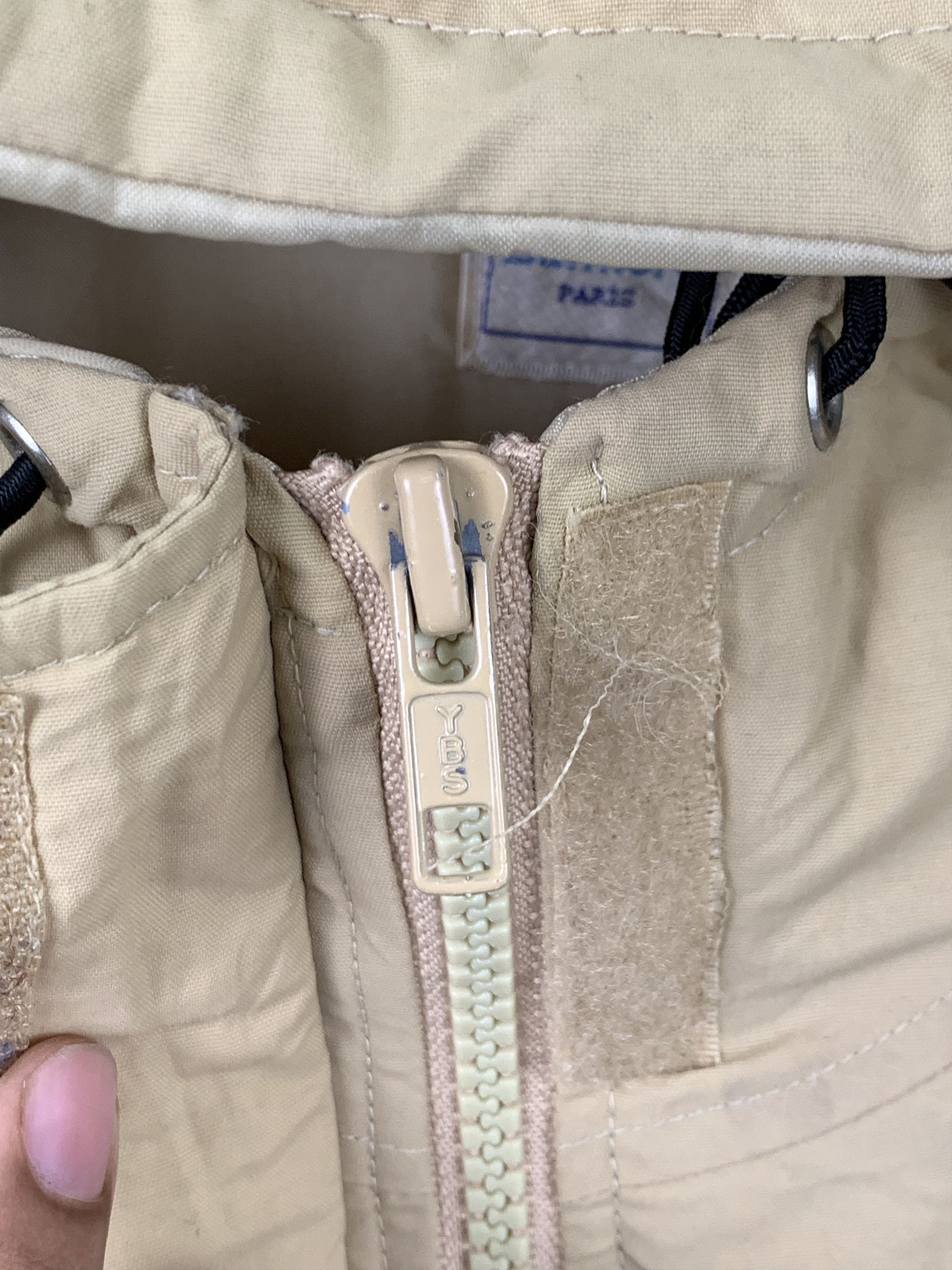 Vintage Vintage ELLE PARIS Hoodie Khaki Parkas Jacket J0457 Size US M / EU 48-50 / 2 - 8 Thumbnail