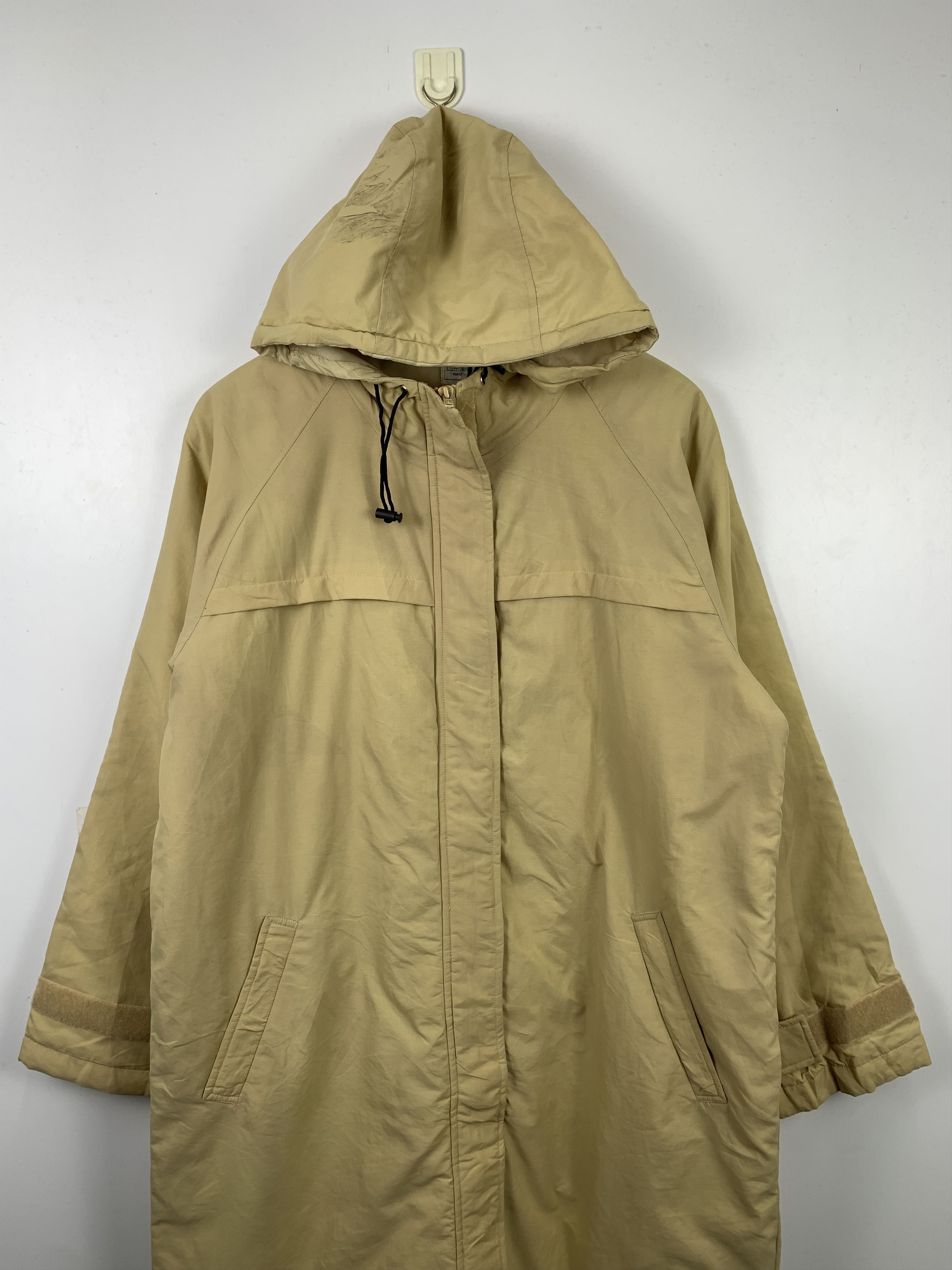 Vintage Vintage ELLE PARIS Hoodie Khaki Parkas Jacket J0457 Size US M / EU 48-50 / 2 - 2 Thumbnail