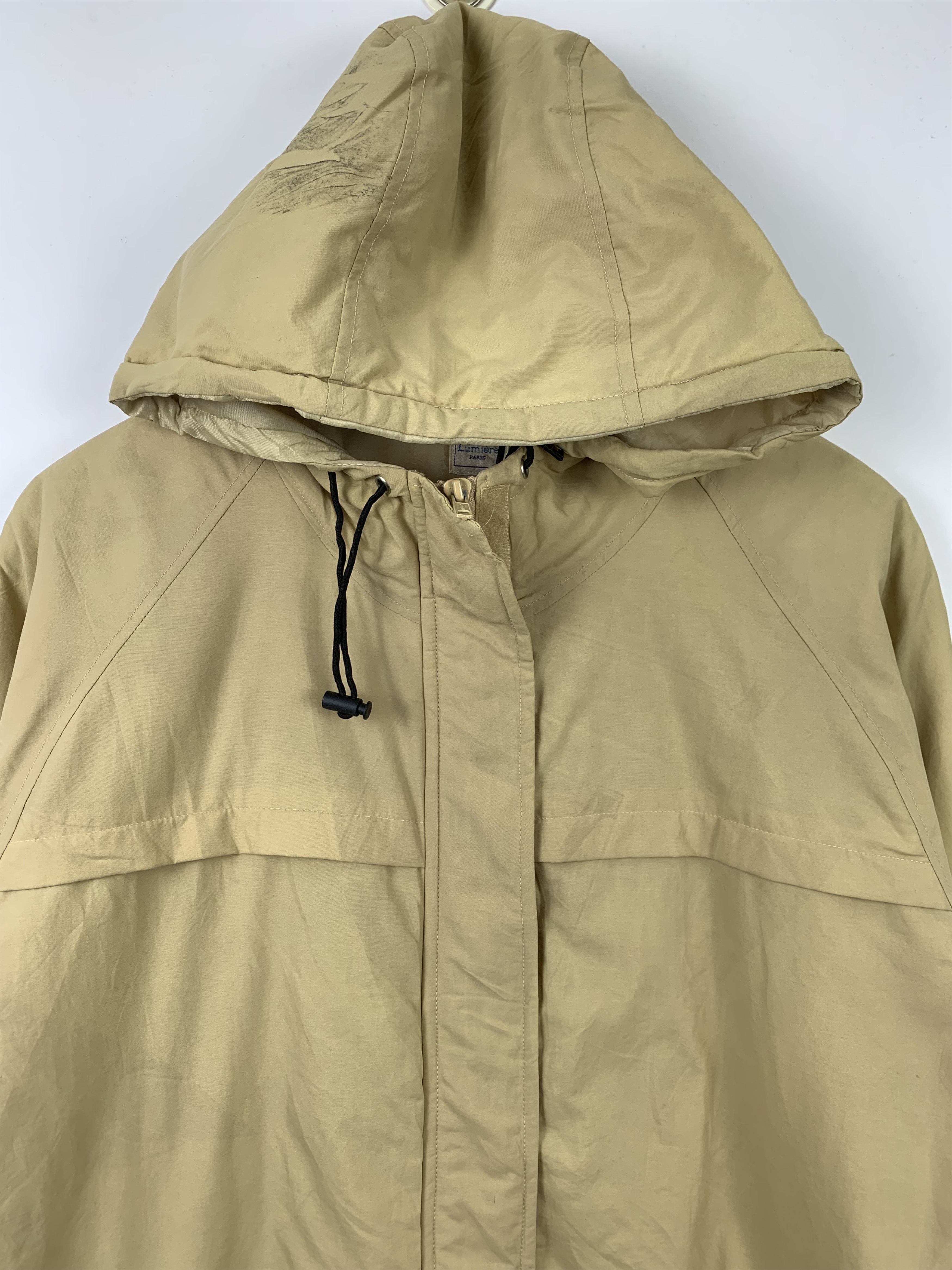 Vintage Vintage ELLE PARIS Hoodie Khaki Parkas Jacket J0457 Size US M / EU 48-50 / 2 - 3 Thumbnail