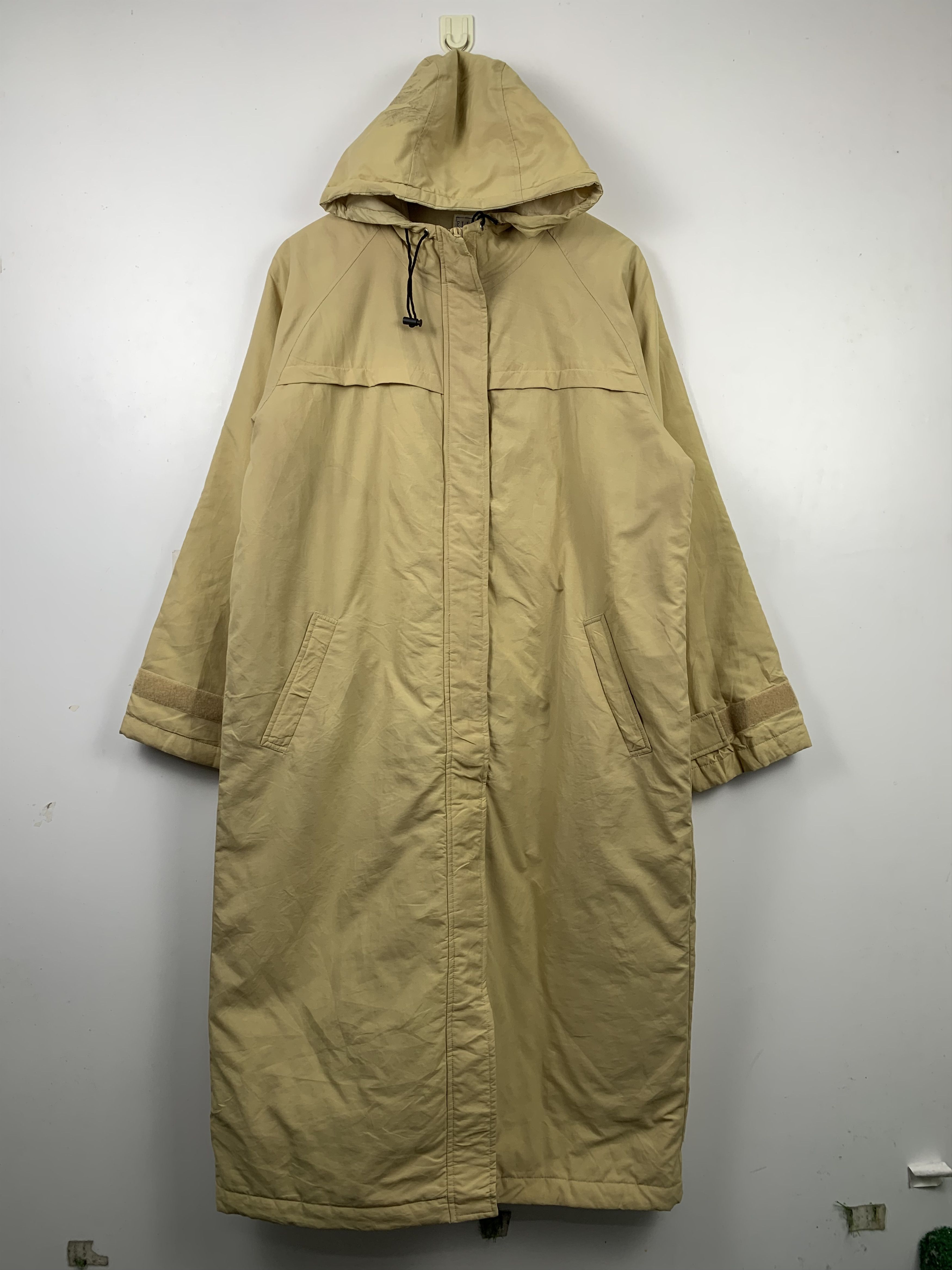 image of Vintage Elle Paris Zip Up Hoodie Khaki Parkas Jacket, Men's (Size Medium)