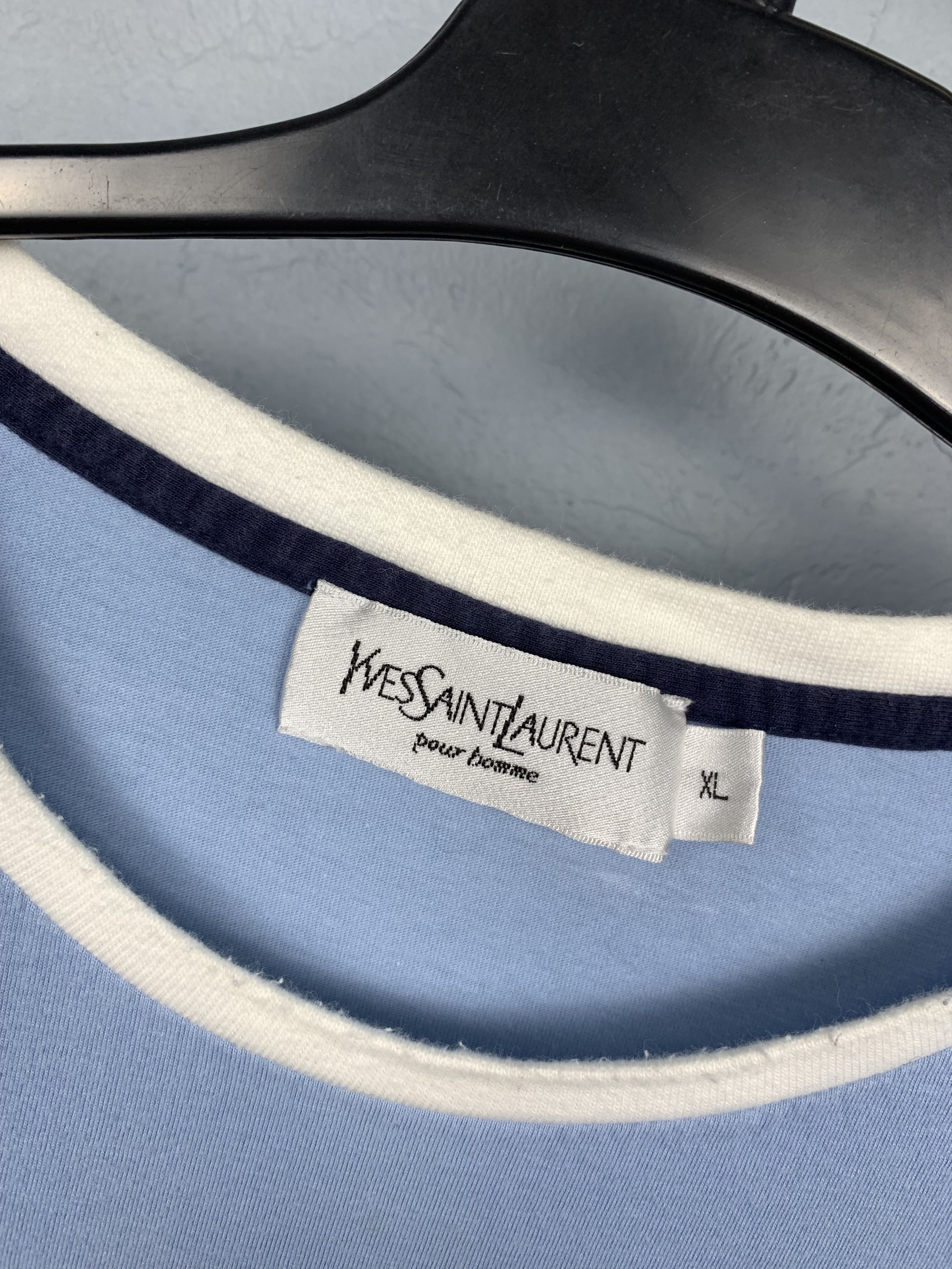 Yves Saint Laurent Yves Saint Laurent YSL Mens T-Shirt Tee Size US L / EU 52-54 / 3 - 3 Thumbnail
