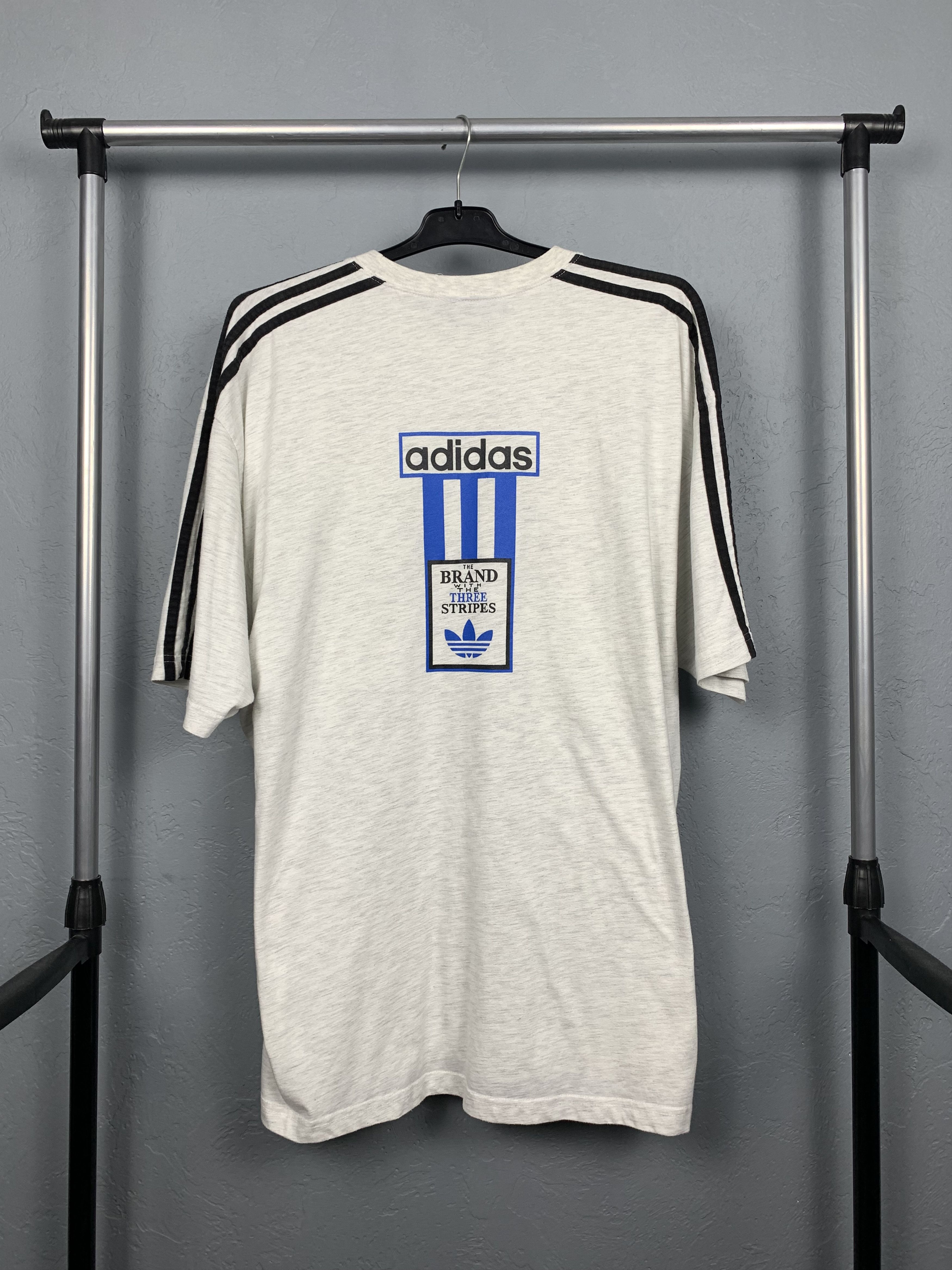 Adidas × Vintage Adidas 90s Vintage Mens T-Shirt Tee Size US XL / EU 56 / 4 - 1 Thumbnail
