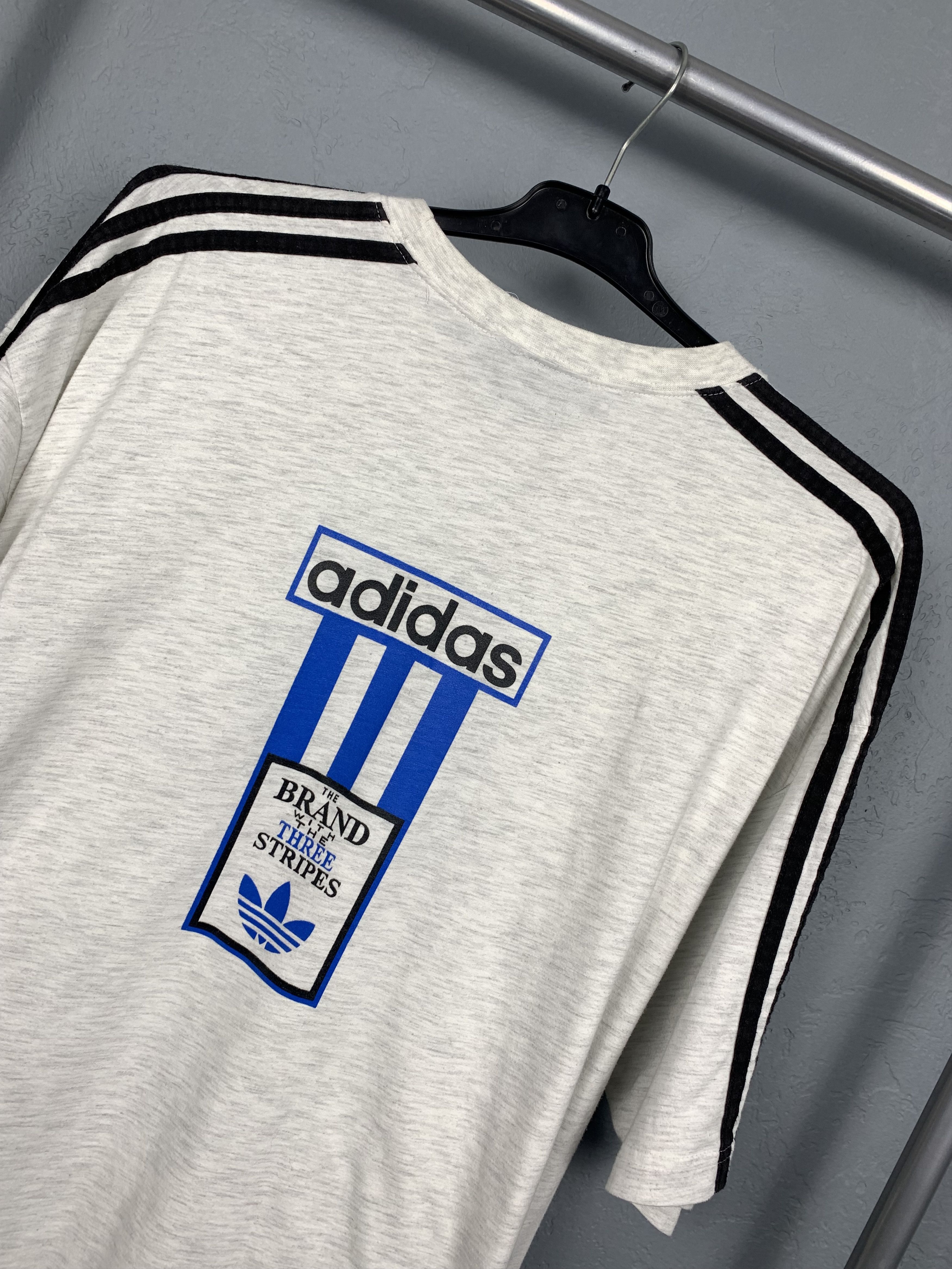 Adidas × Vintage Adidas 90s Vintage Mens T-Shirt Tee Size US XL / EU 56 / 4 - 2 Thumbnail