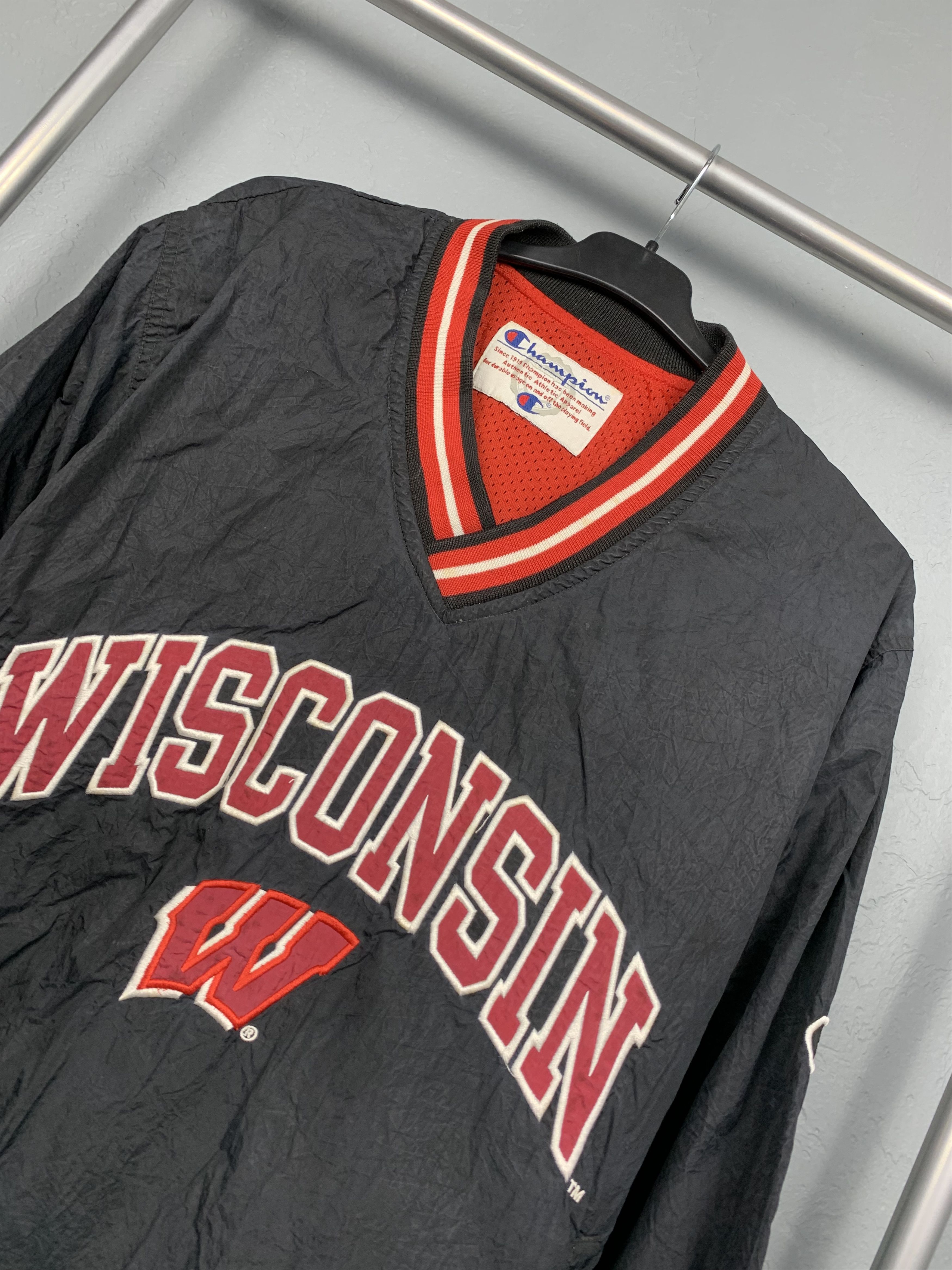 Champion × Vintage Champion Wisconsin Pullover Windbreaker Jacket Size US L / EU 52-54 / 3 - 2 Thumbnail