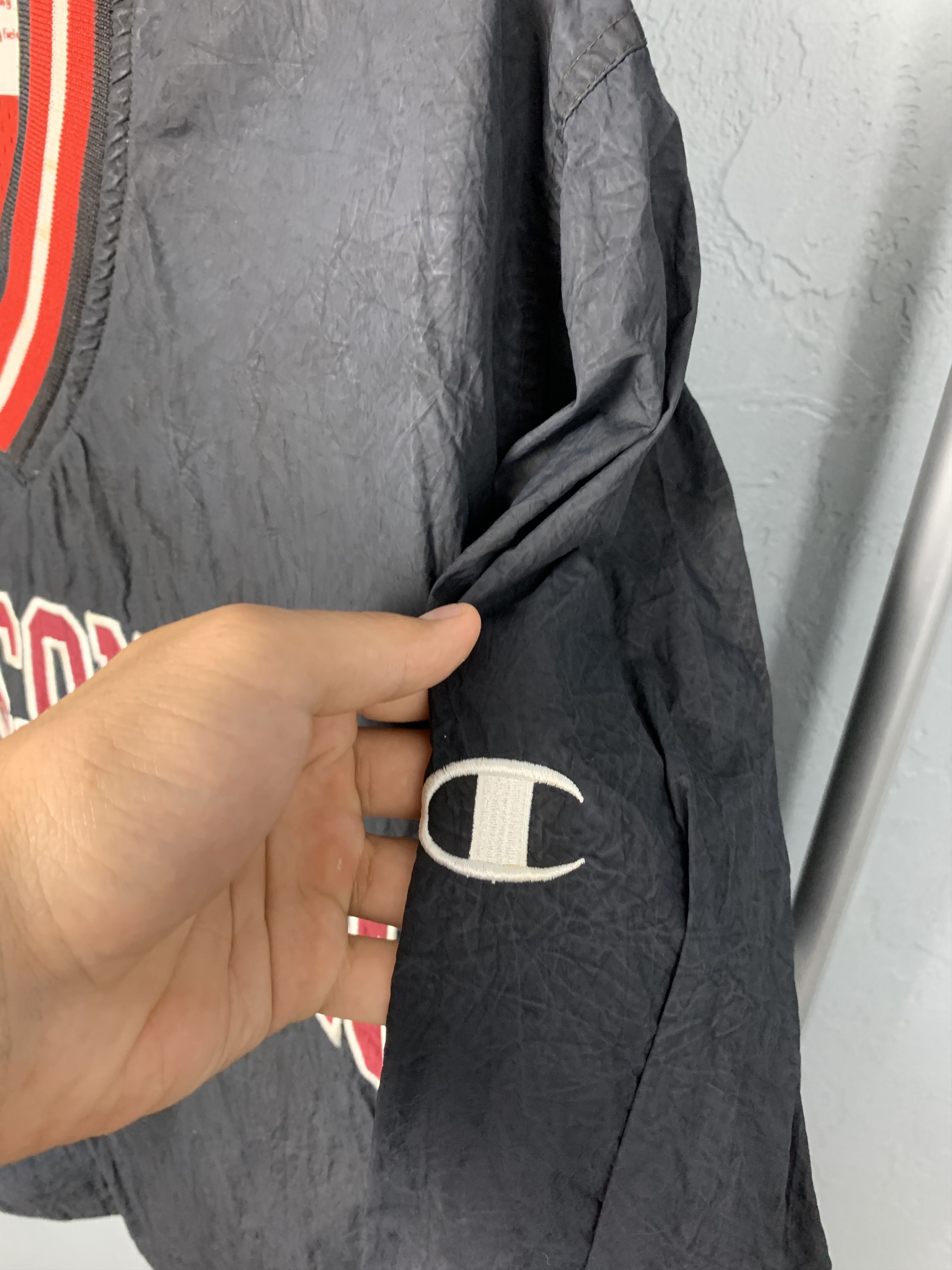 Champion × Vintage Champion Wisconsin Pullover Windbreaker Jacket Size US L / EU 52-54 / 3 - 4 Thumbnail