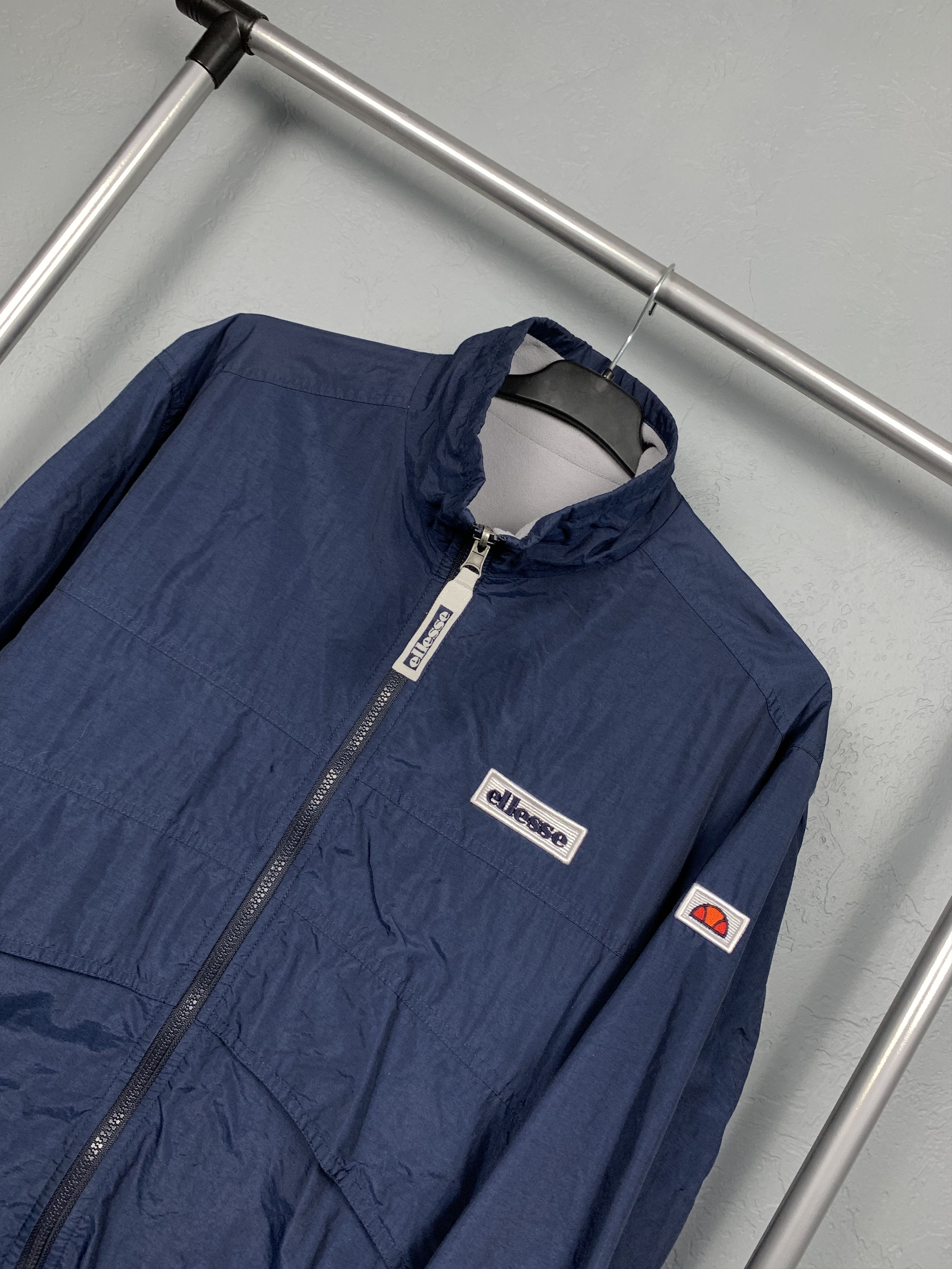 Ellesse Ellesse Vintage Mens Reversible Nylon-Fleece Jacket Size US M / EU 48-50 / 2 - 2 Thumbnail