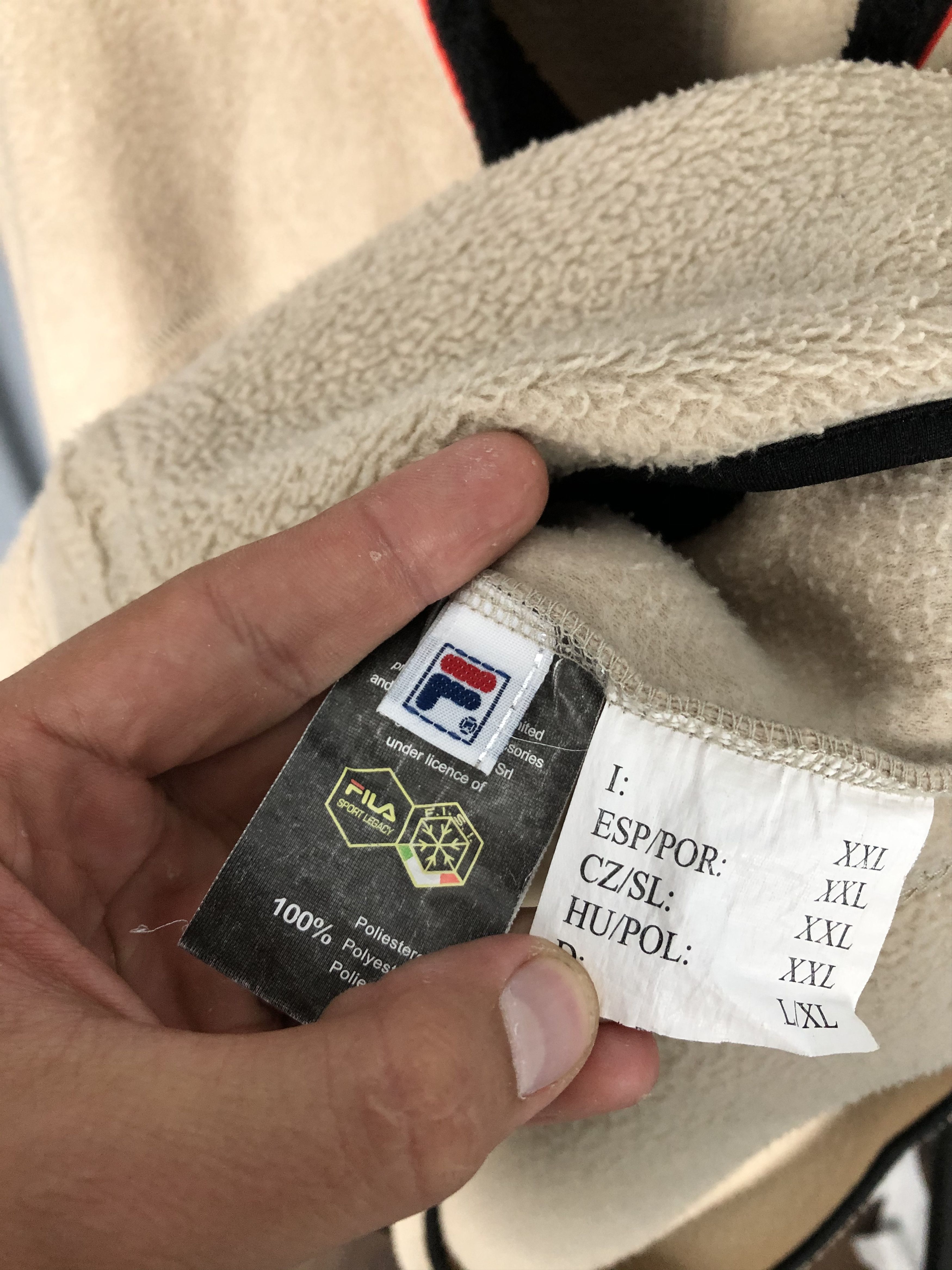 Fila Vintage Fila sherpa fleece jacket Size US XL / EU 56 / 4 - 4 Thumbnail