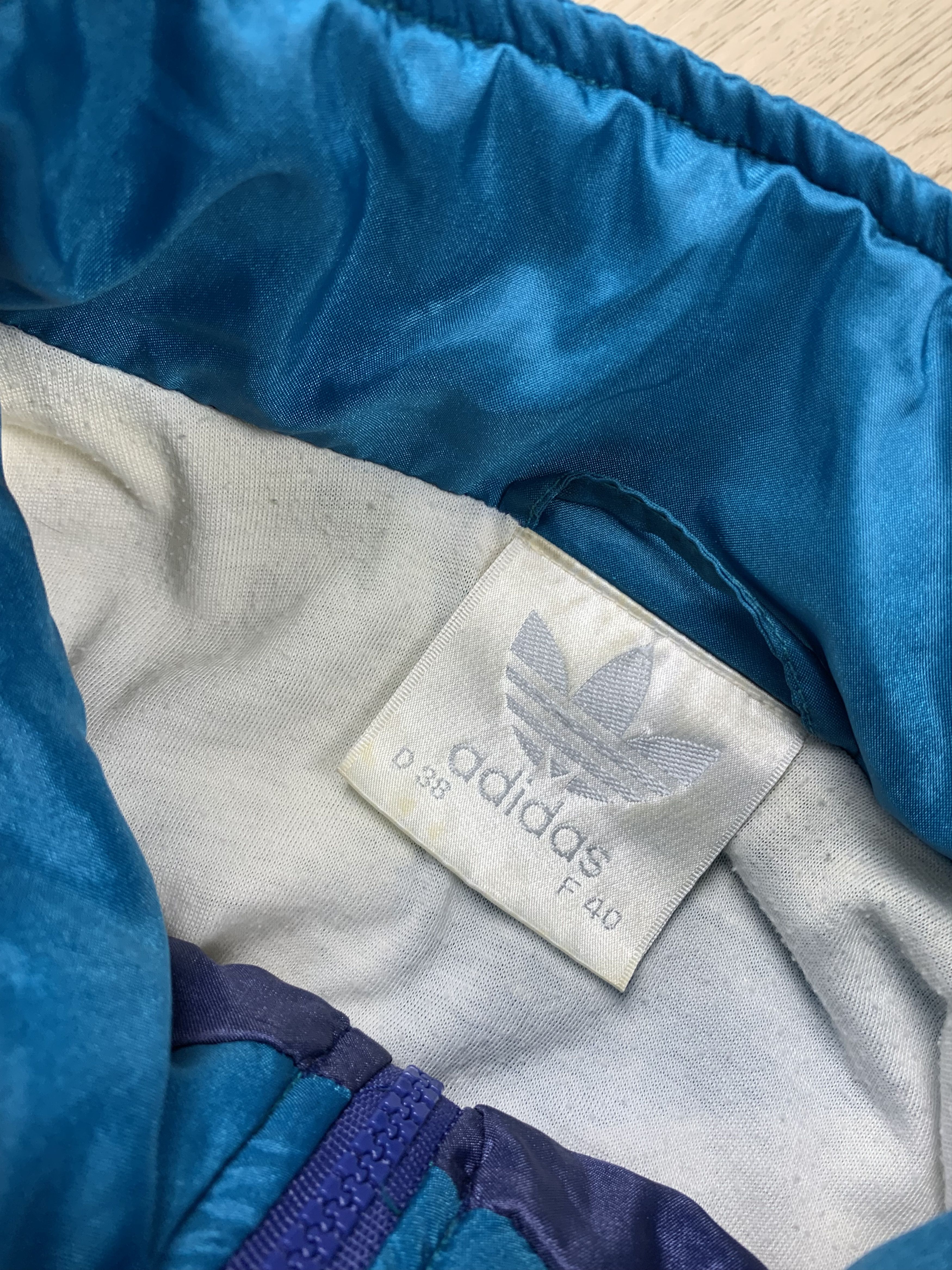 Adidas Adidas Vintage Mens Nylon Track Suit Jacket + Pants Drill Size US XL / EU 56 / 4 - 6 Thumbnail