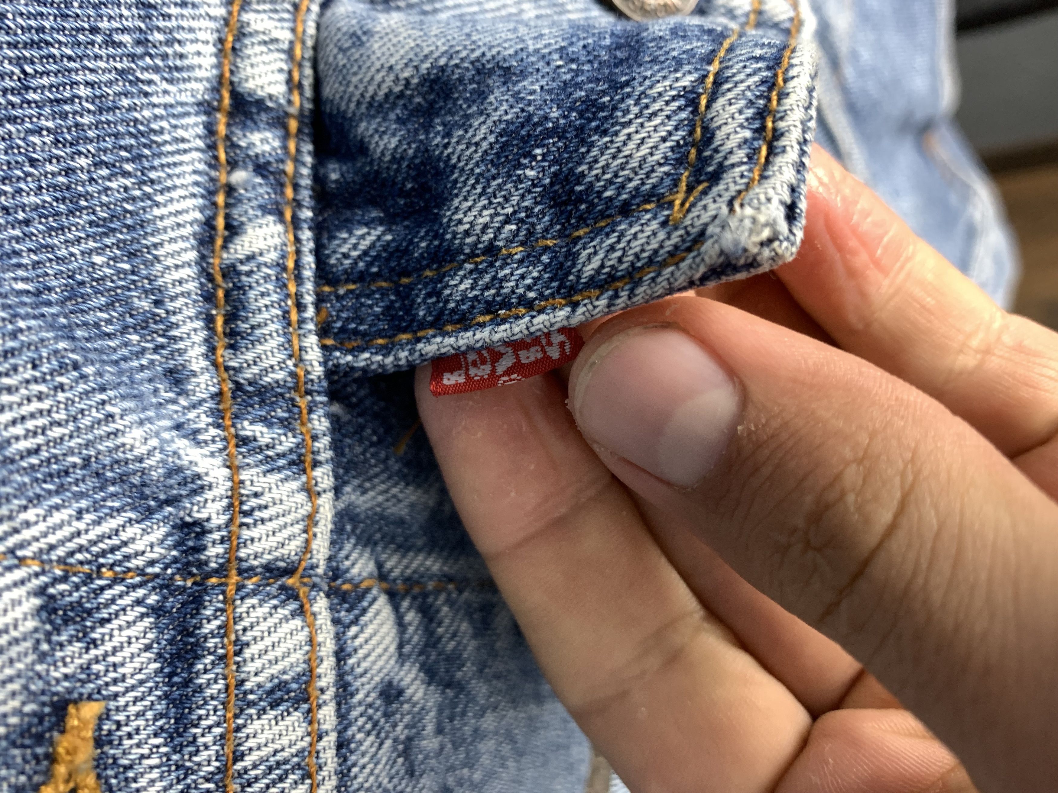 Levi's Vintage Levis Distressed Denim Jacket Jeans Made in USA Size US L / EU 52-54 / 3 - 6 Thumbnail