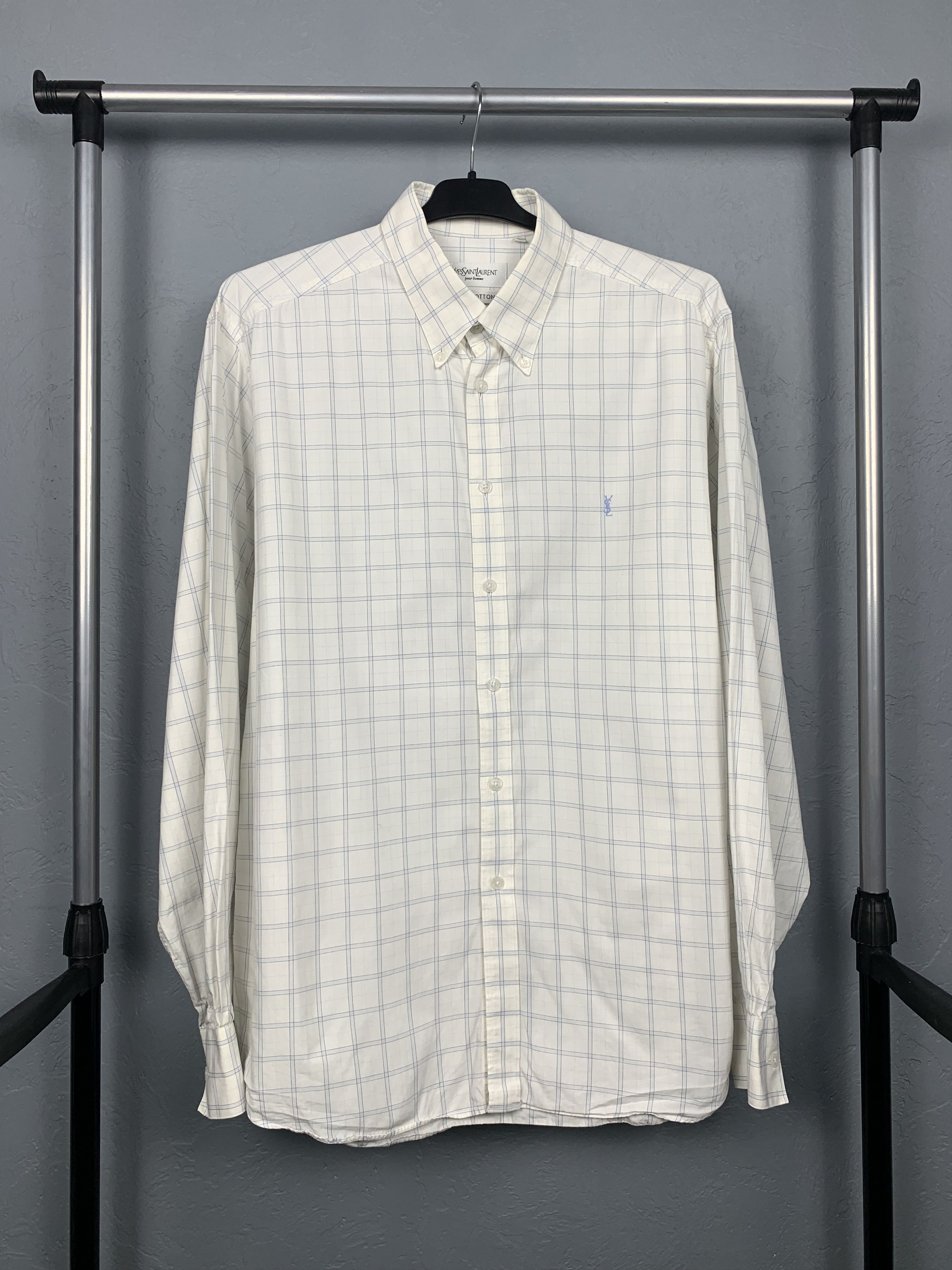Yves Saint Laurent Yves Saint Laurent YSL mens long sleeve shirt Size US L / EU 52-54 / 3 - 1 Thumbnail