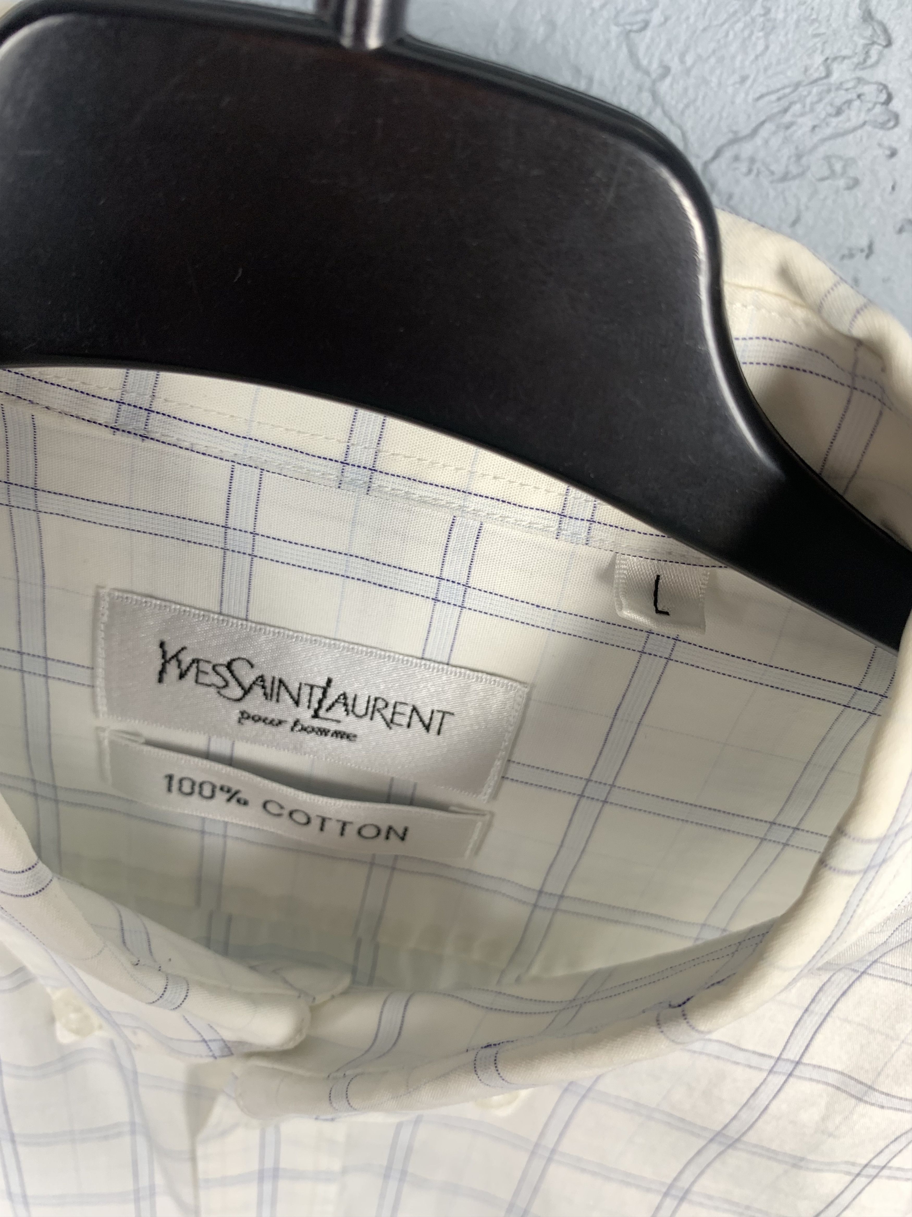 Yves Saint Laurent Yves Saint Laurent YSL mens long sleeve shirt Size US L / EU 52-54 / 3 - 3 Thumbnail