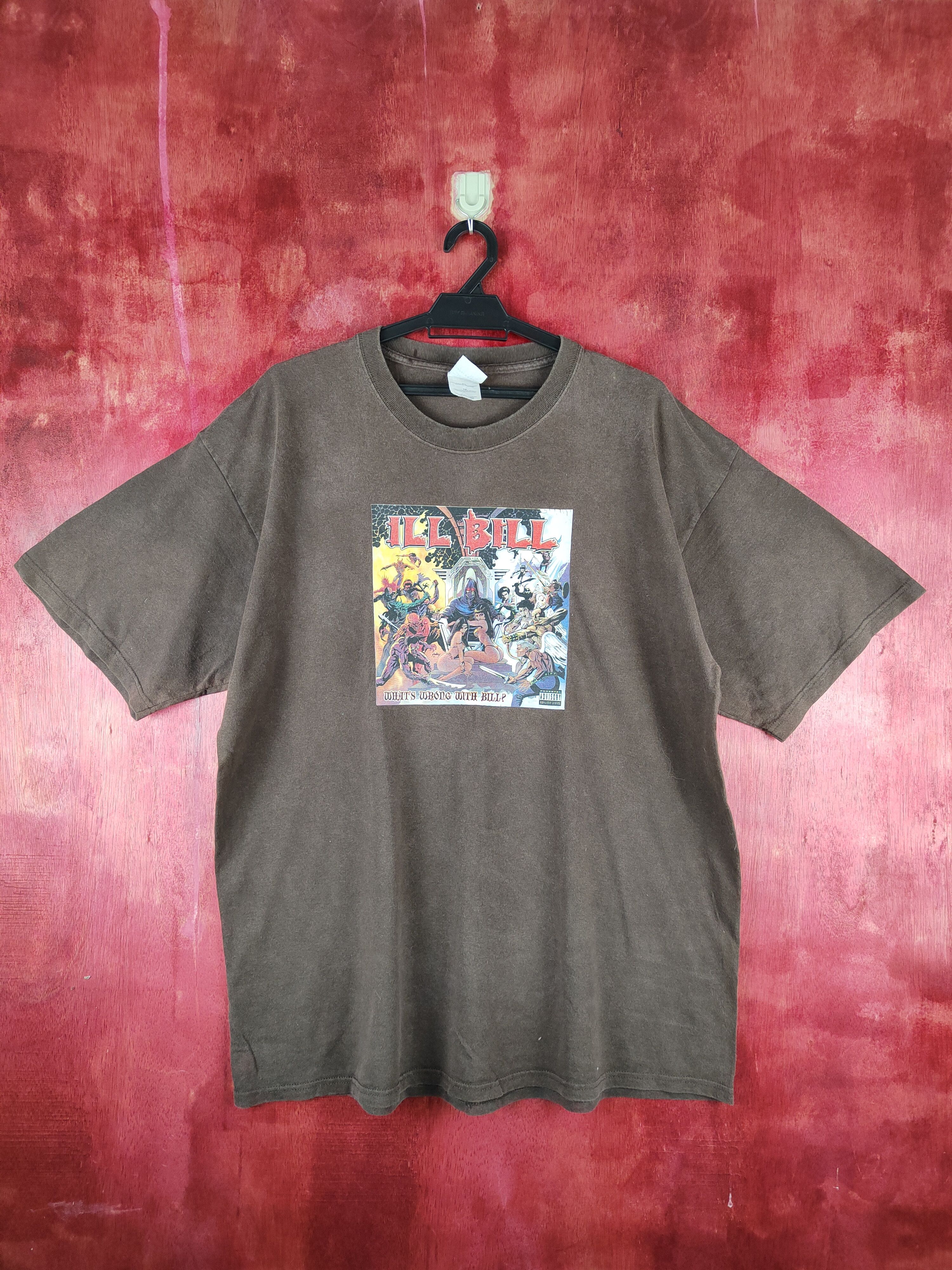 image of Cartoon Network x Movie Gildan- Ill Bill Dark Brown Short Sleeve T-Shirt S677, Men's (Size XL)