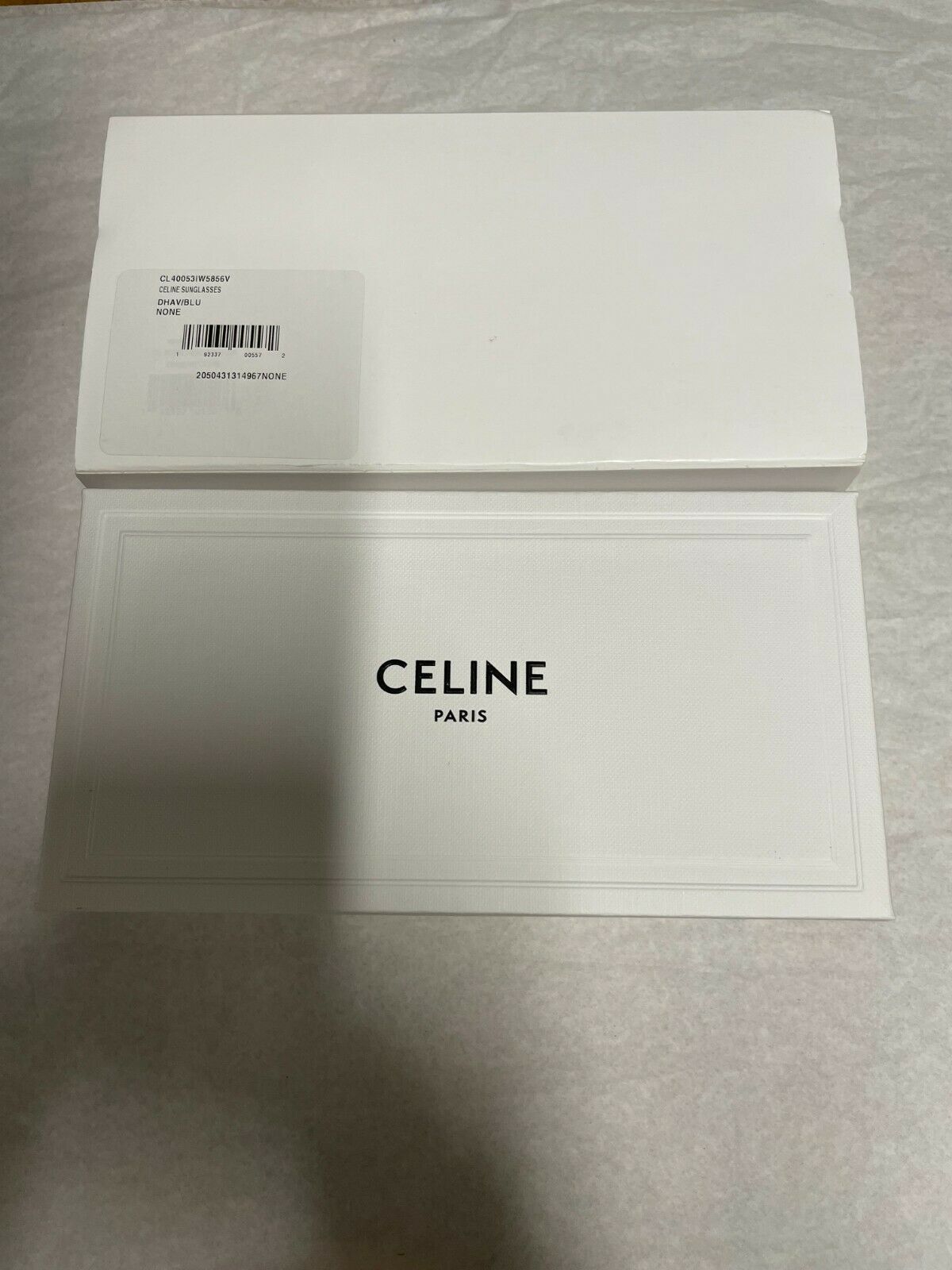 Celine CELINE CL40053i 56V 58MM Adjusted Fit Rectangular Sunglasses Size ONE SIZE - 9 Thumbnail