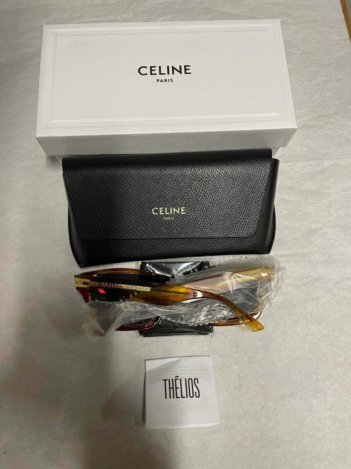Celine CELINE CL40053i 56V 58MM Adjusted Fit Rectangular Sunglasses Size ONE SIZE - 7 Thumbnail
