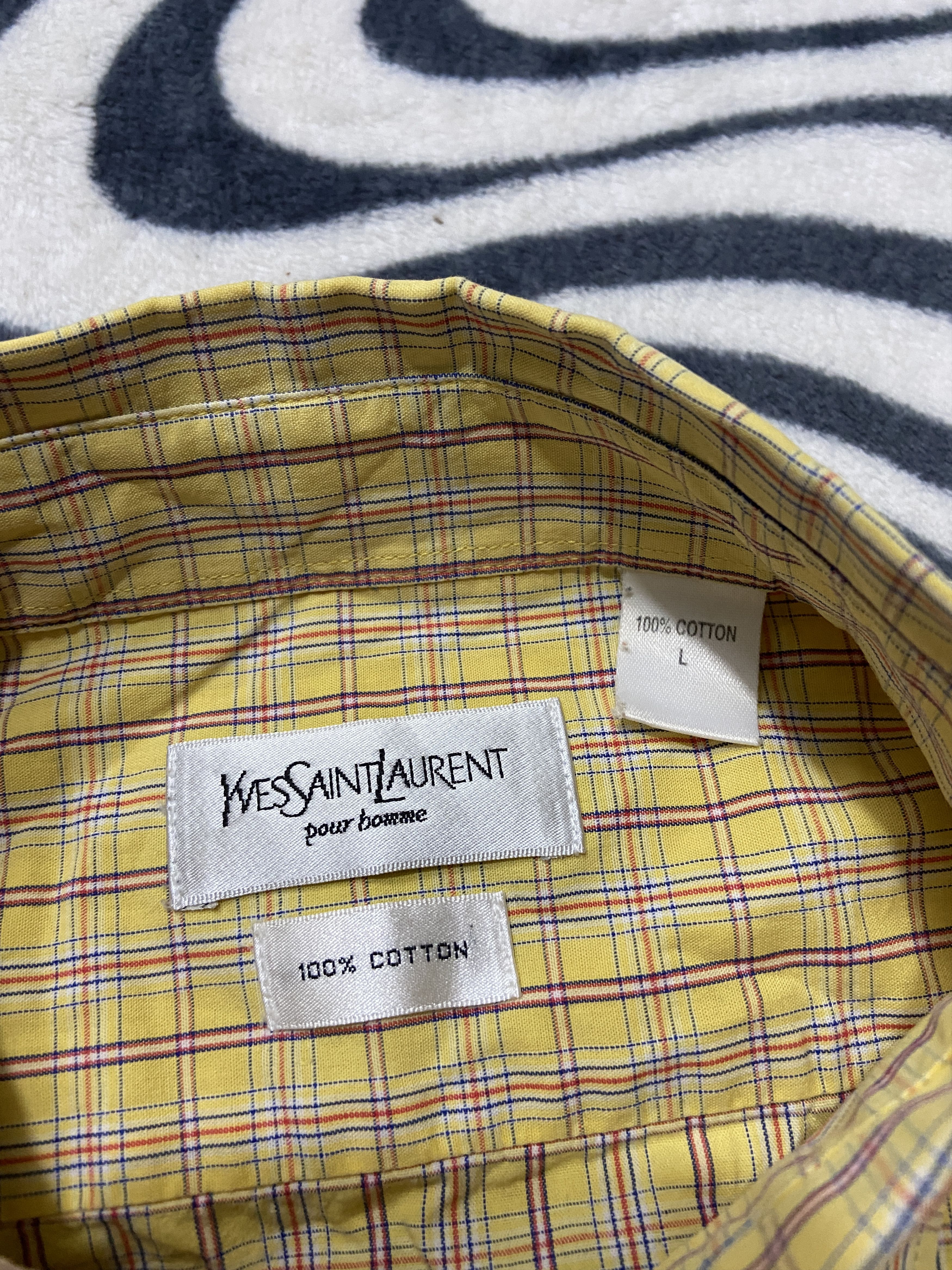 Yves Saint Laurent Yves Saint Laurent YSL Mens Long Sleeve Shirt Size US XL / EU 56 / 4 - 4 Thumbnail