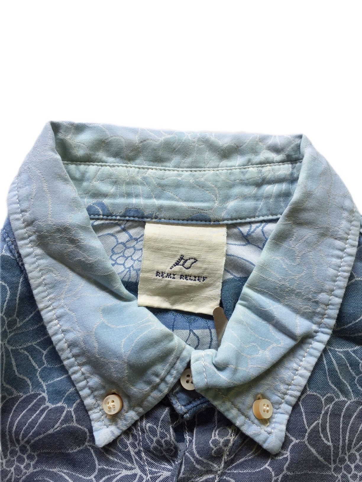Remi Relief Vintage Japanese Esque Printed Pull over shirt Size US L / EU 52-54 / 3 - 3 Thumbnail