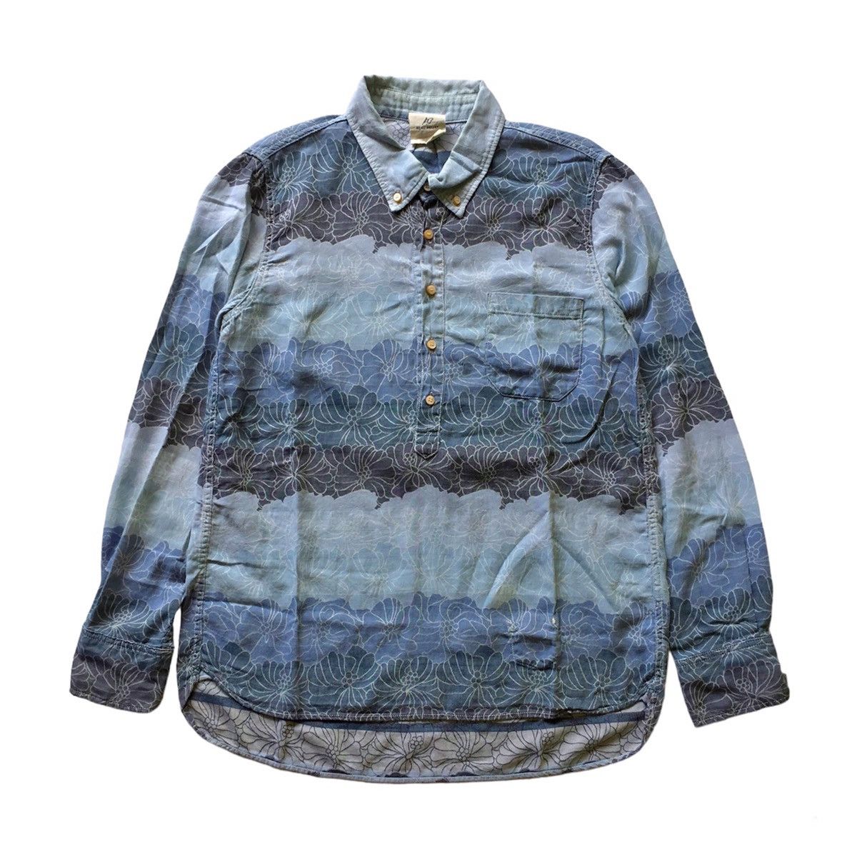 Remi Relief Vintage Japanese Esque Printed Pull over shirt Size US L / EU 52-54 / 3 - 1 Thumbnail