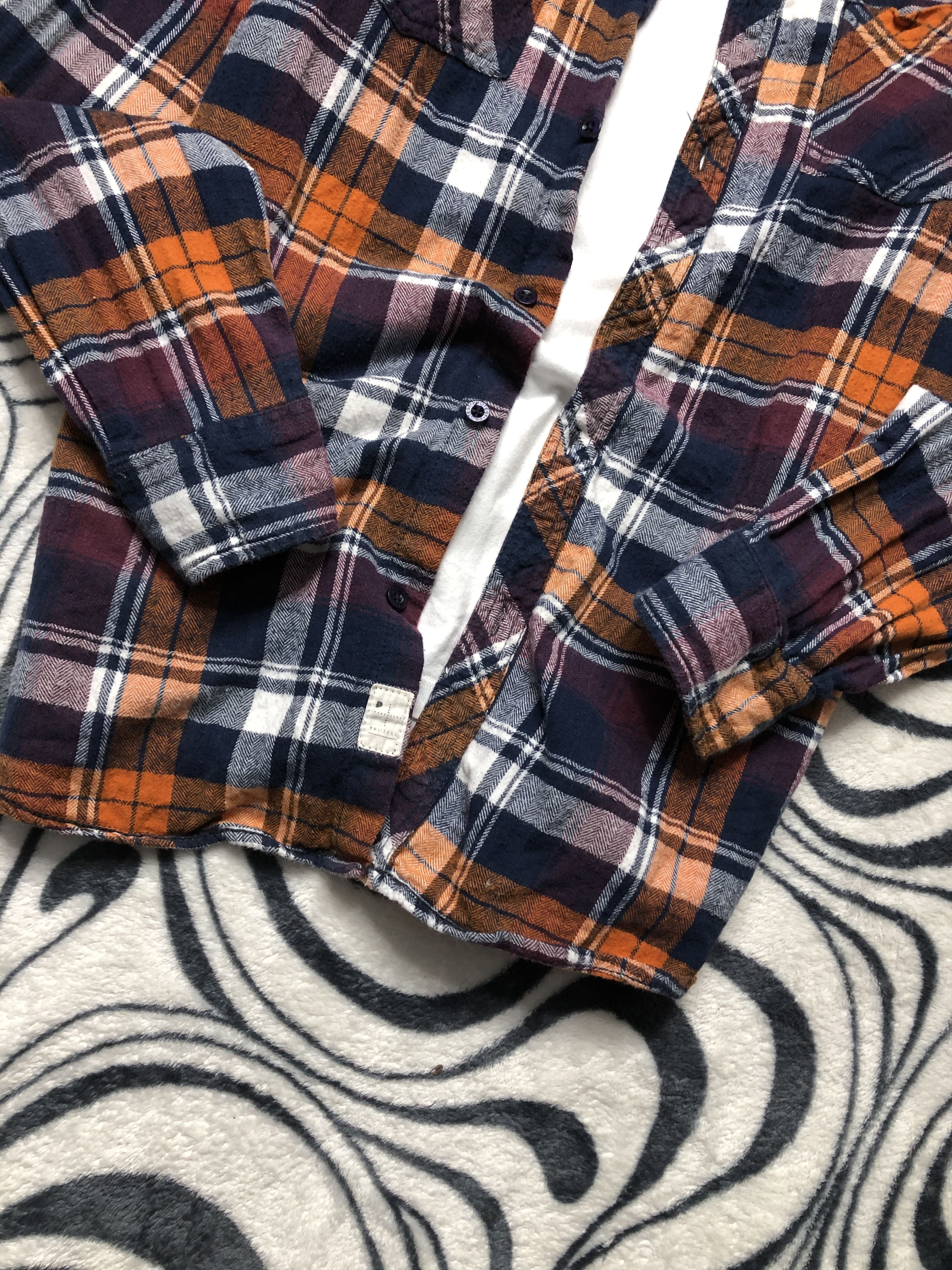 Flannel × Vintage Vintage Mens Flannel Plaid Shirt Travis style Size US M / EU 48-50 / 2 - 3 Thumbnail