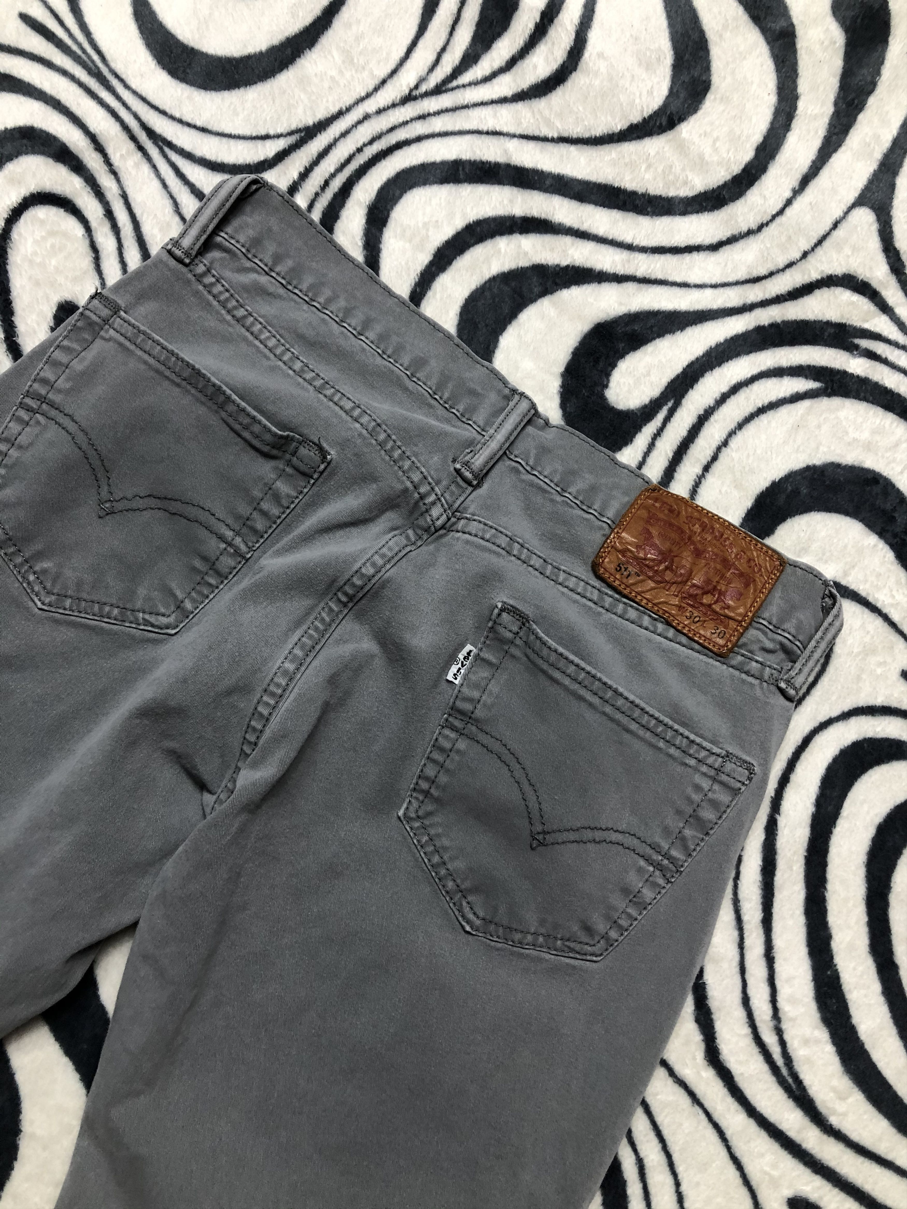 Levi's Levis 511 Vintage Mens Grey Denim Pants Size US 30 / EU 46 - 2 Thumbnail