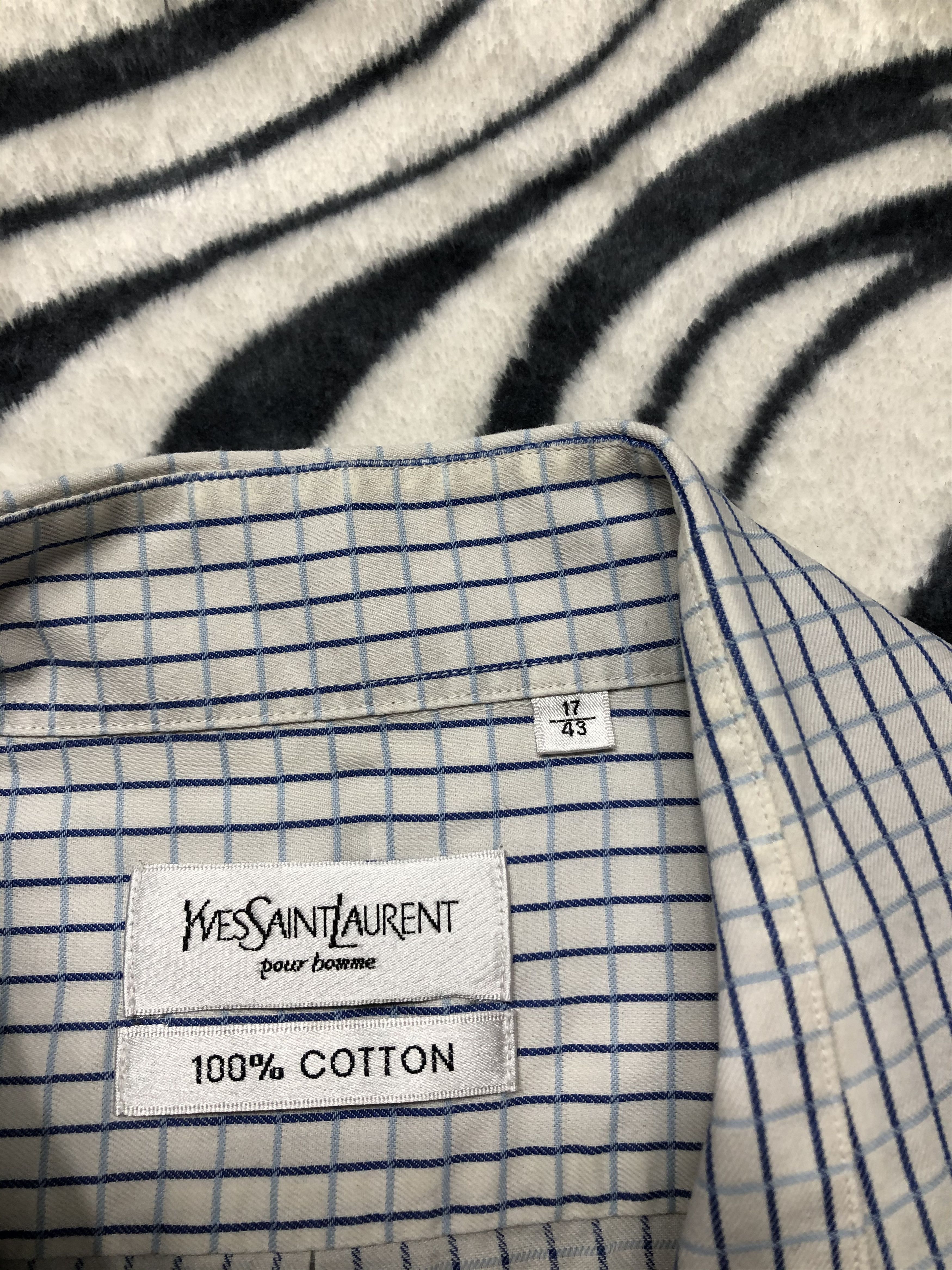 Yves Saint Laurent Yves Saint Laurent YSL Mens Long Sleeve Shirt Size US XL / EU 56 / 4 - 4 Thumbnail