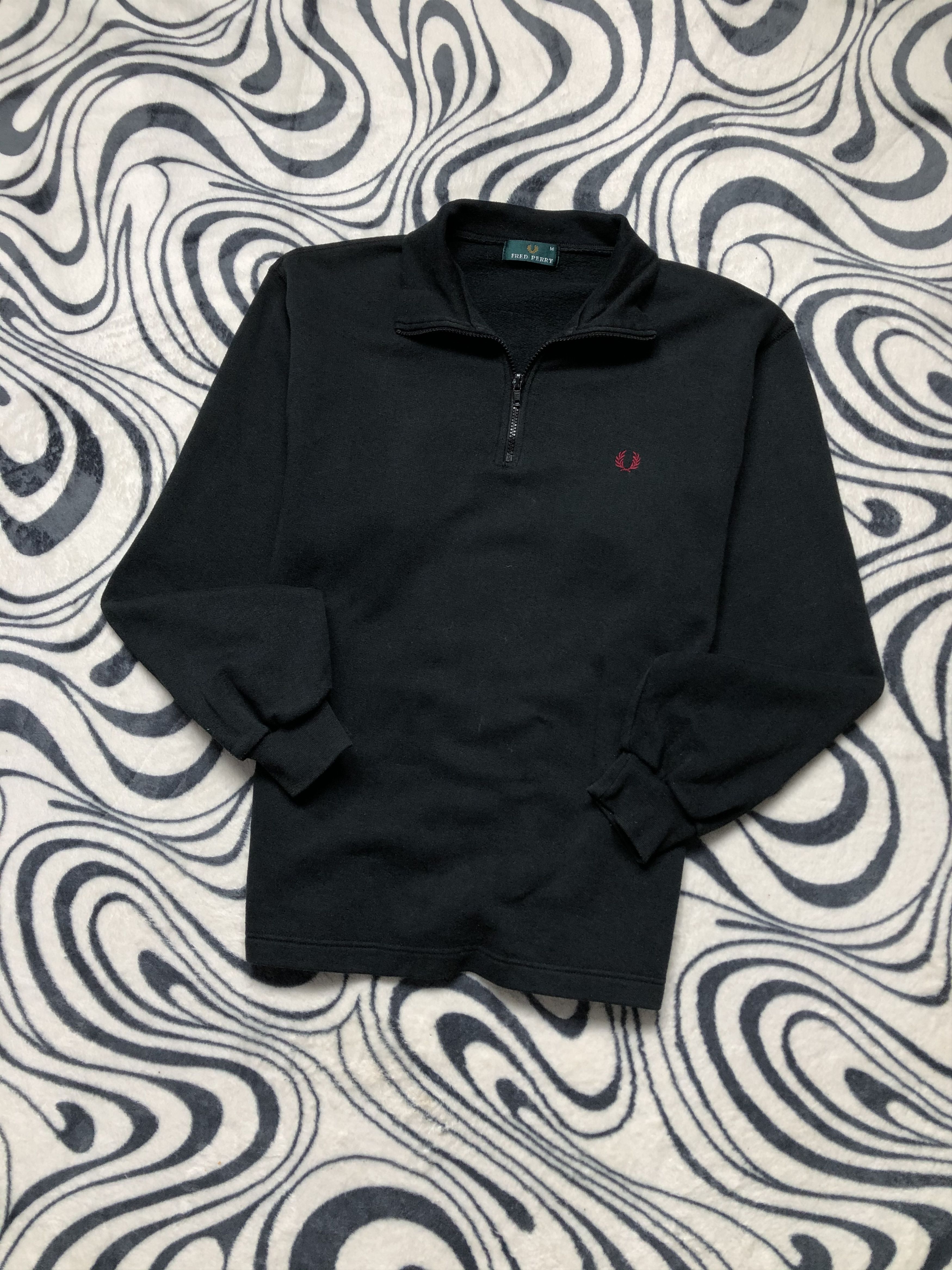 Fred Perry × Vintage Fred Perry Vintage Mens 1\4 Zip Jacket Size US L / EU 52-54 / 3 - 1 Thumbnail