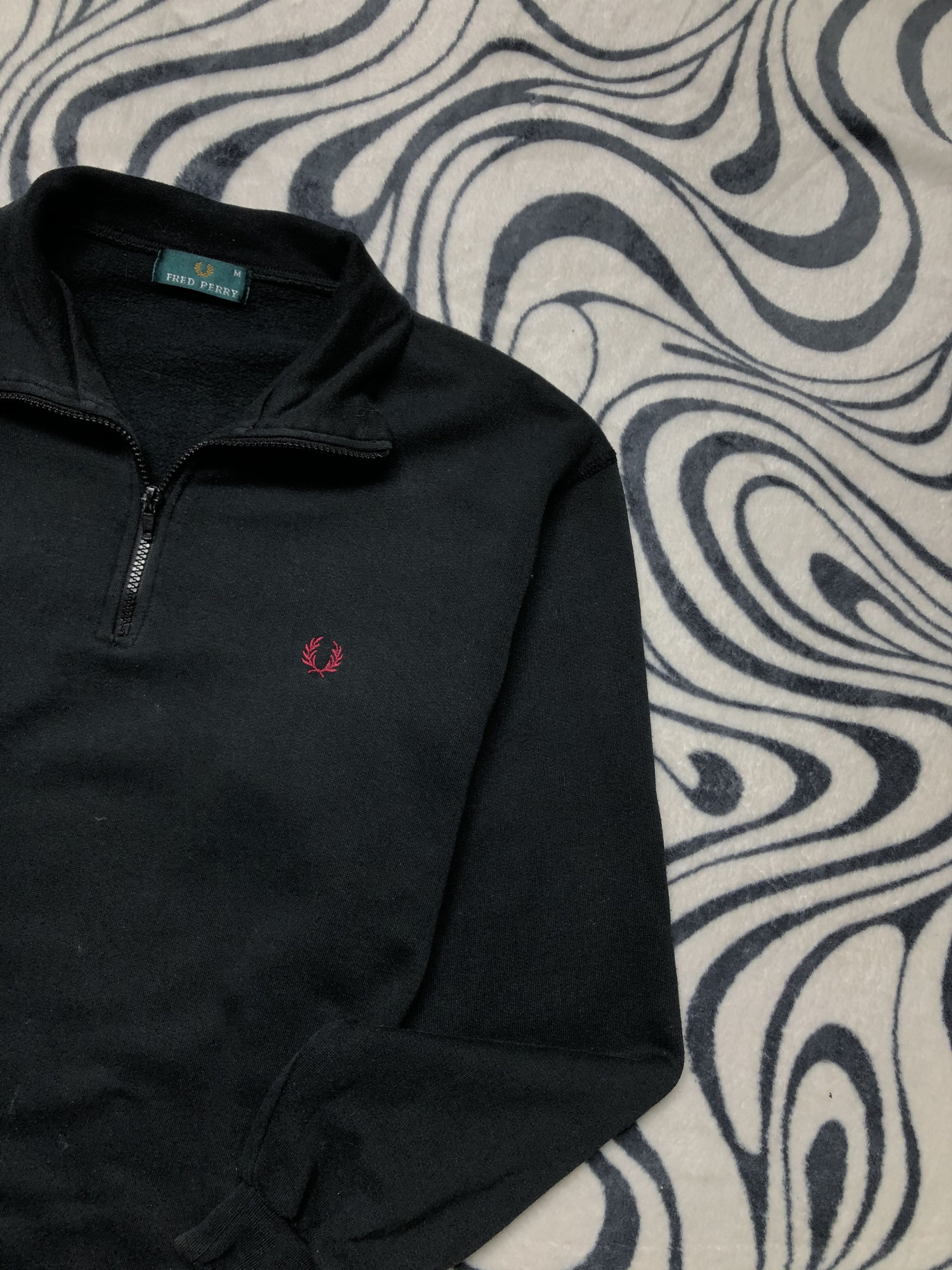 Fred Perry × Vintage Fred Perry Vintage Mens 1\4 Zip Jacket Size US L / EU 52-54 / 3 - 2 Thumbnail