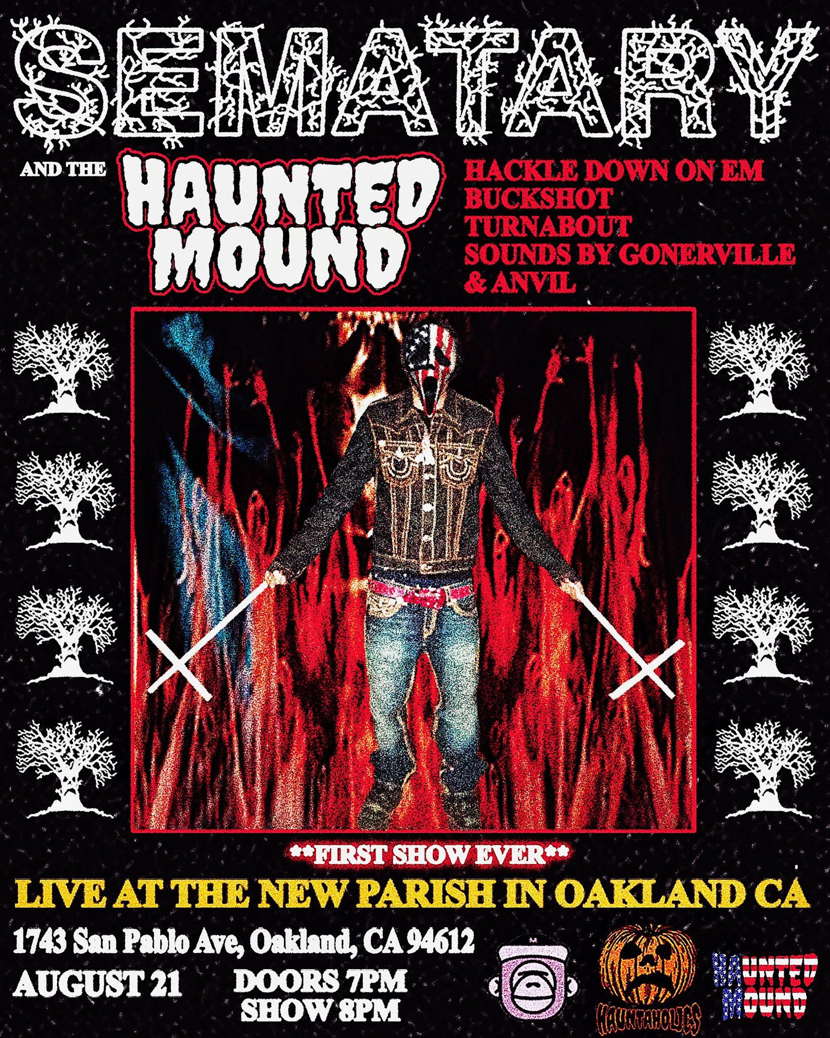 Haunted Mound 💀2022💀 Sematary x Haunted Mound 'Live' Tour Hoodie LIMITED Size US XL / EU 56 / 4 - 5 Thumbnail