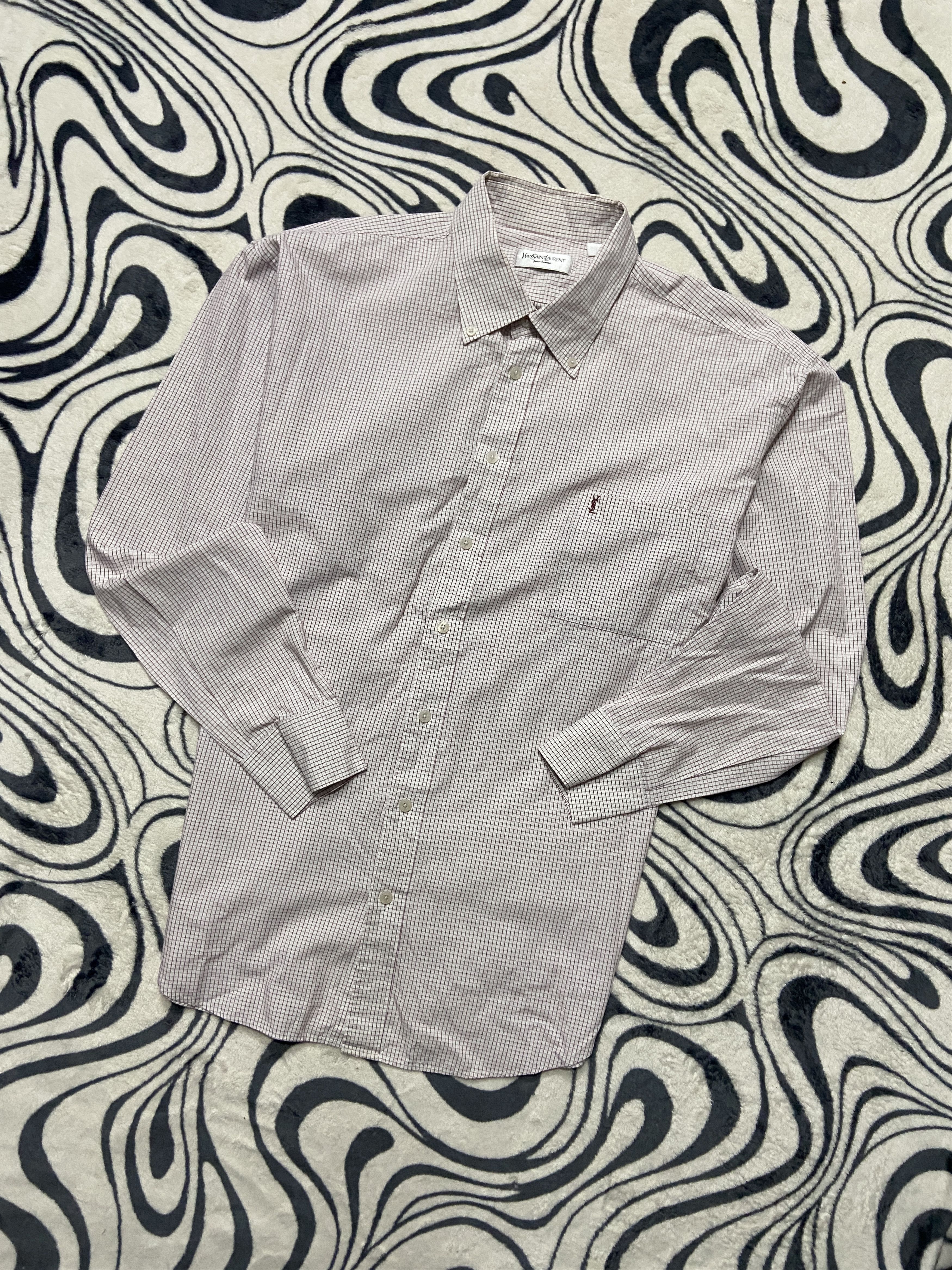 Yves Saint Laurent Yves Saint Laurent YSL Men's Long Sleeve Shirt Size US XXL / EU 58 / 5 - 1 Thumbnail