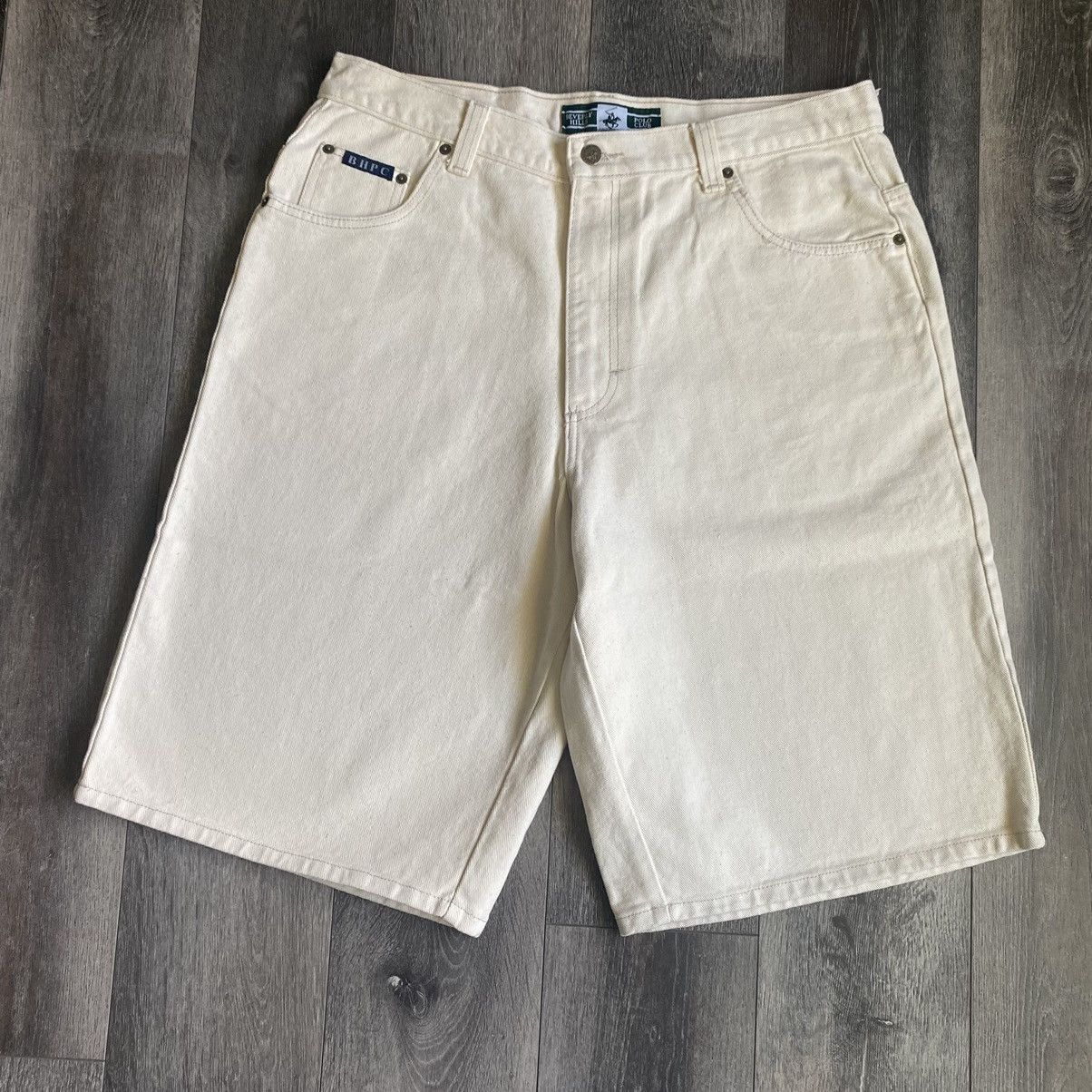 Beverly Hills Polo Club New Vintage 1990s Beverly Hills Polo Club Denim Jean Shorts Size US 38 / EU 54 - 2 Thumbnail
