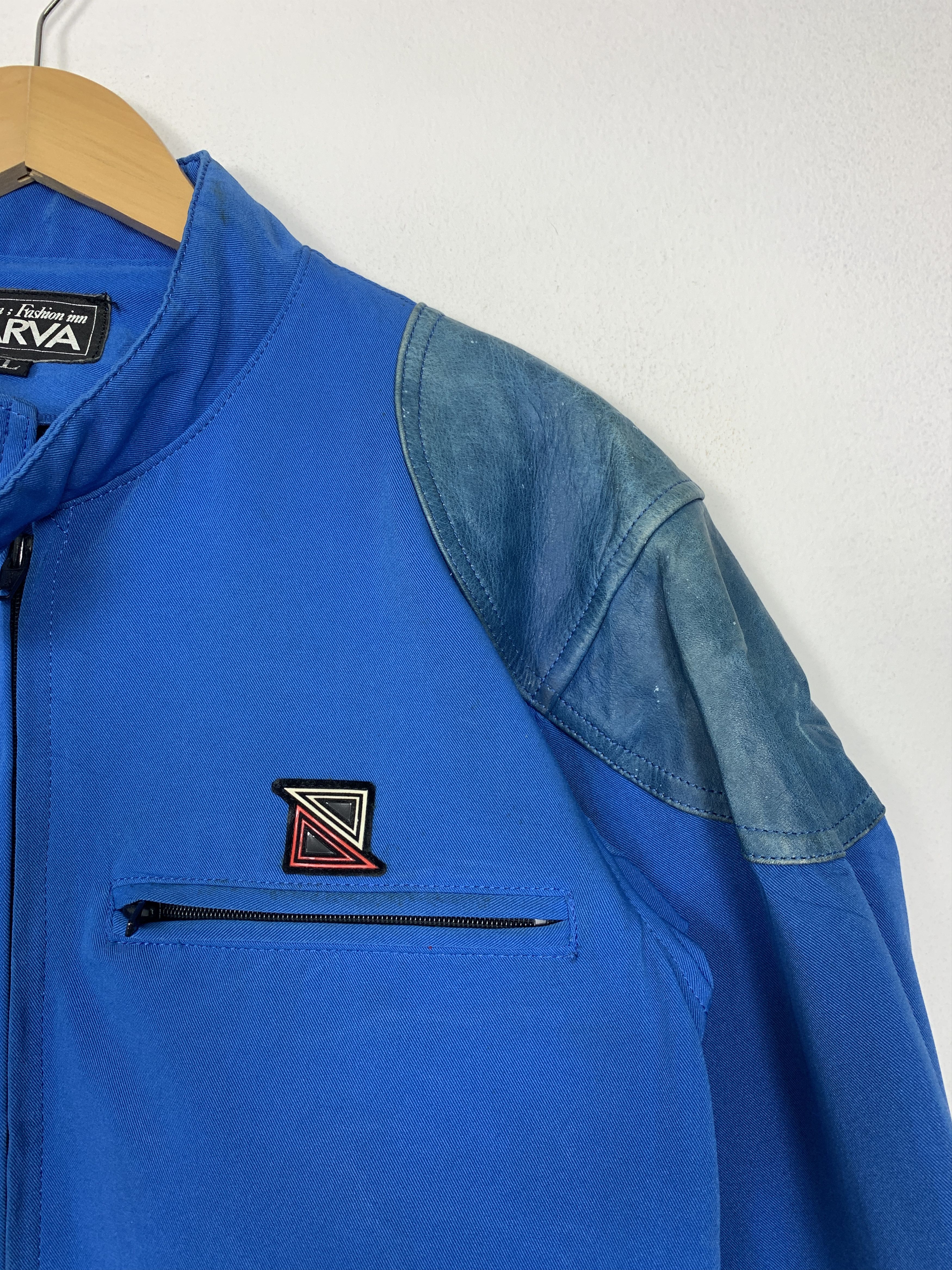 Vintage Vintage 90s NARVA Cotton and Leather Rider Jacket J1414 Size US S / EU 44-46 / 1 - 3 Thumbnail